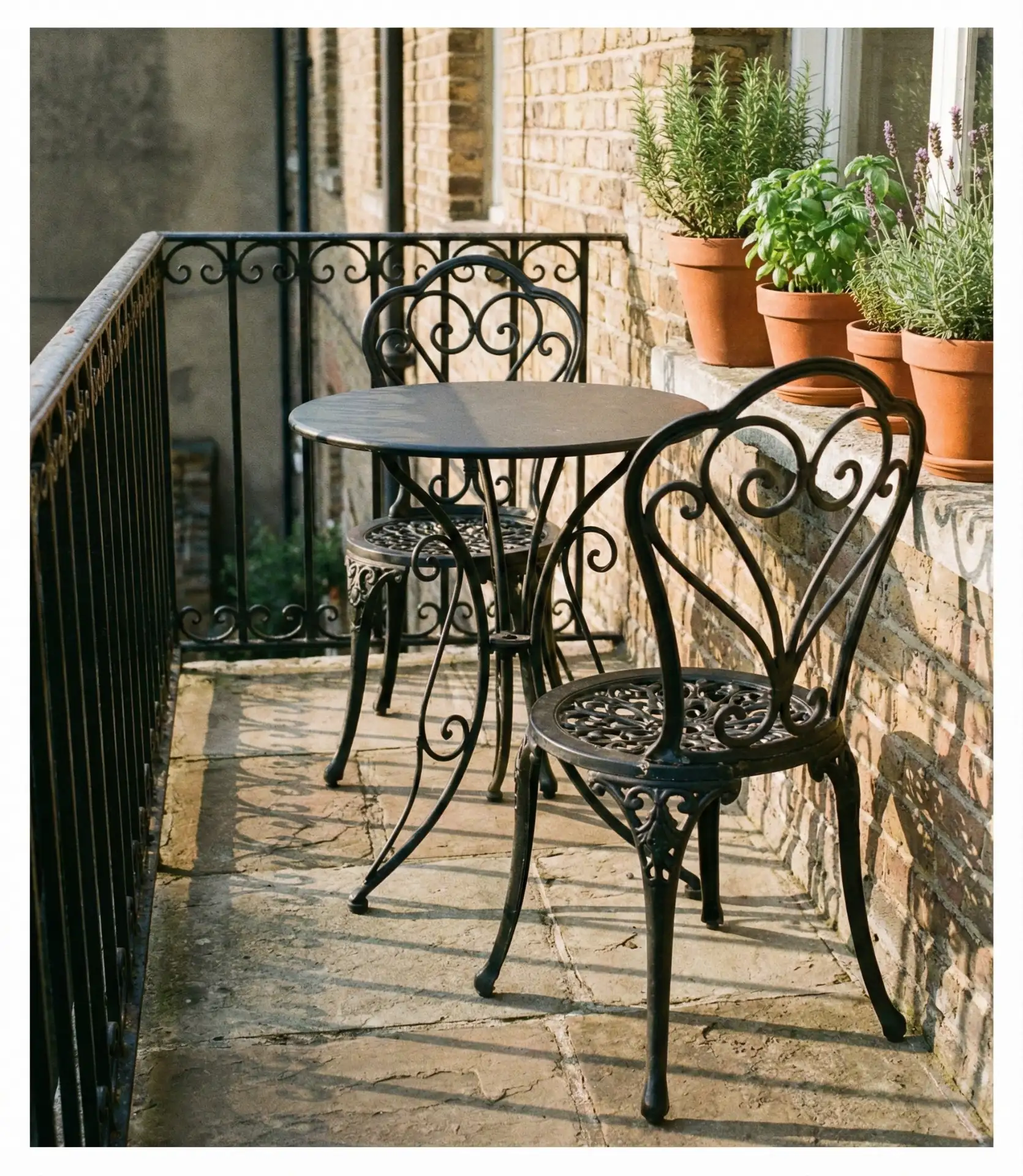 Wrought Iron Bistro Sets for Compact Areas 2
