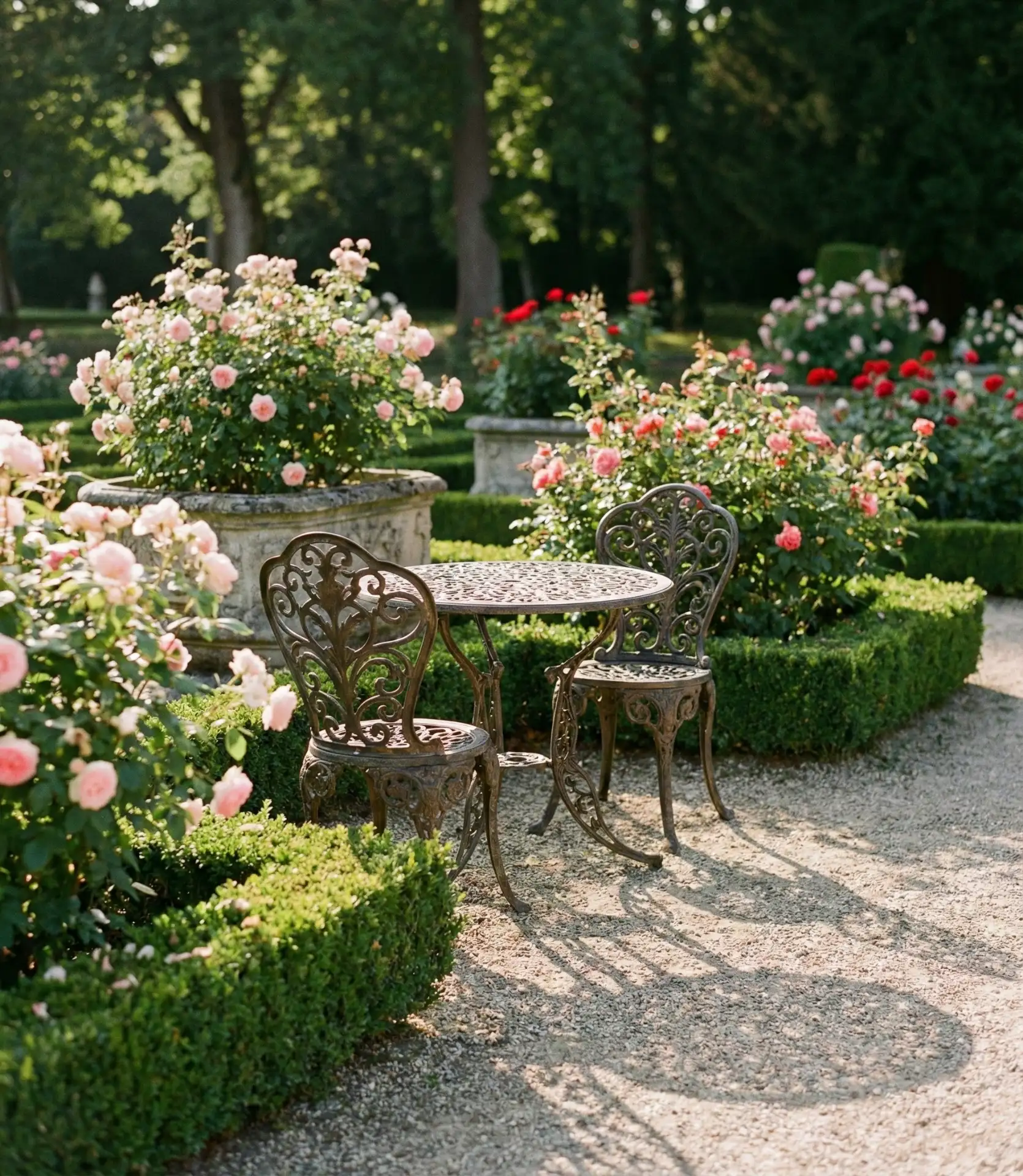 Wrought Iron Dining Set with Intricate Details 1