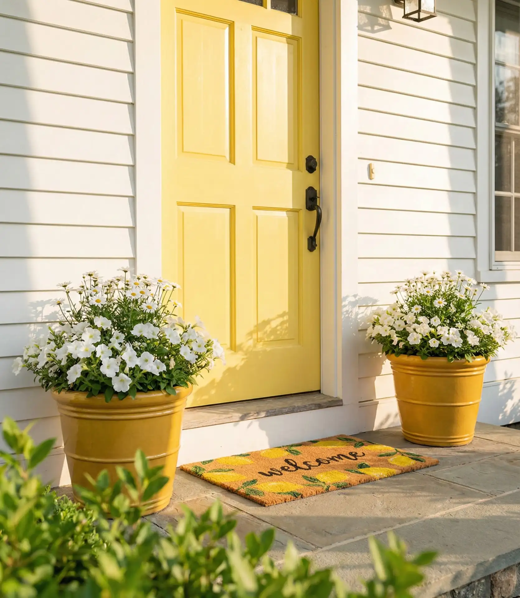 Yellow Door Pop with Coordinated Accents 1