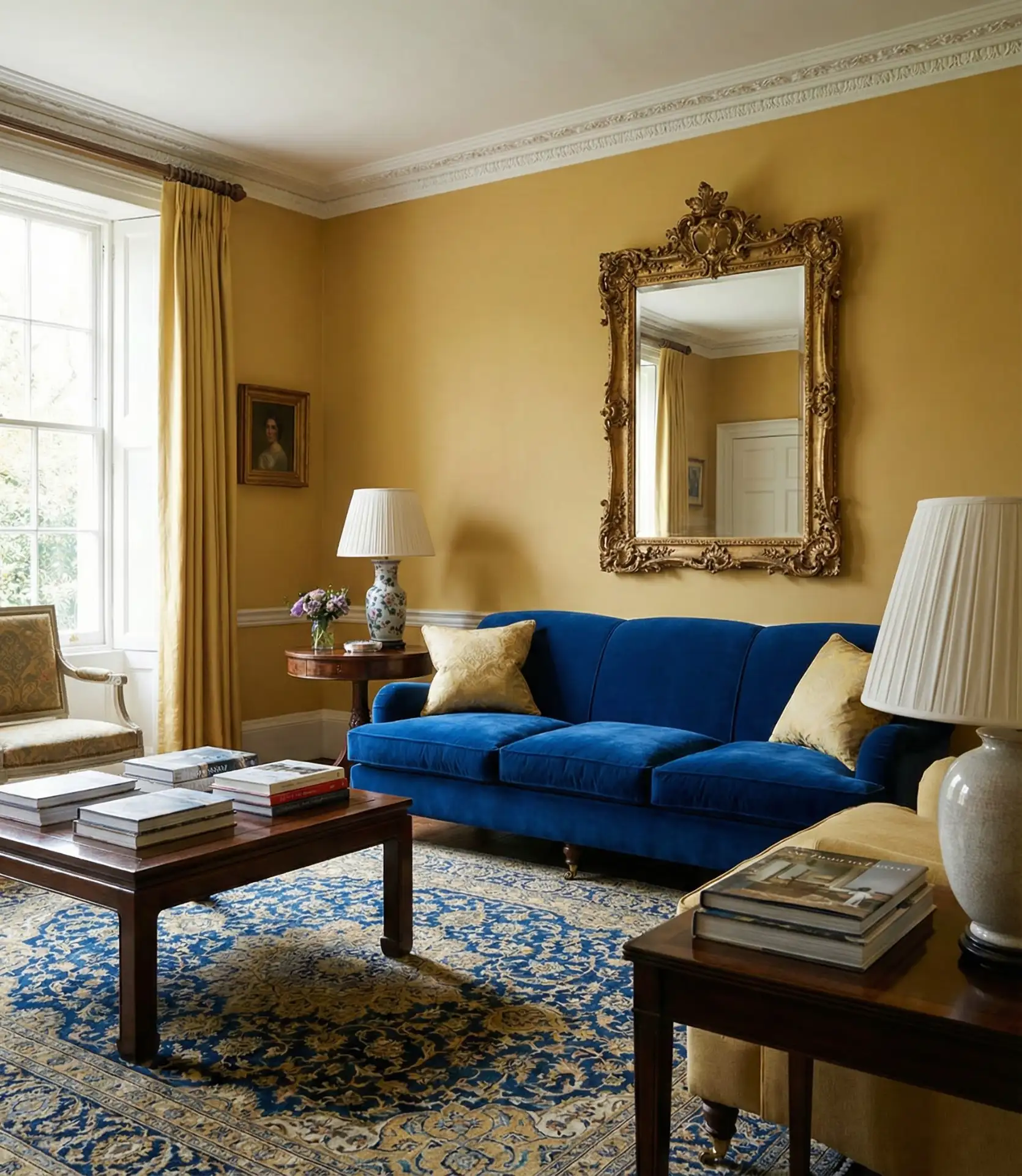 Yellow and Royal Blue Classic Contrast 1