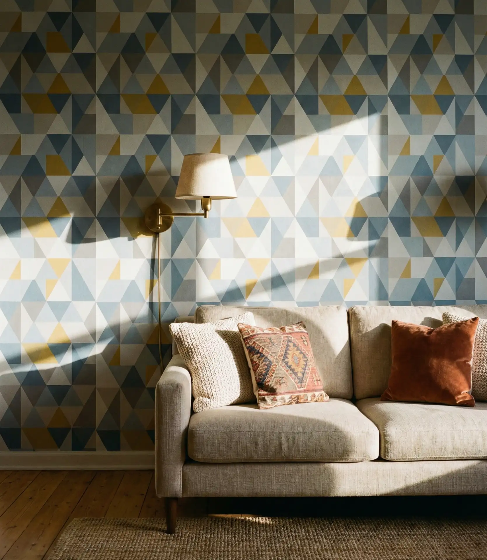 Accent Wall with Removable Wallpaper 1