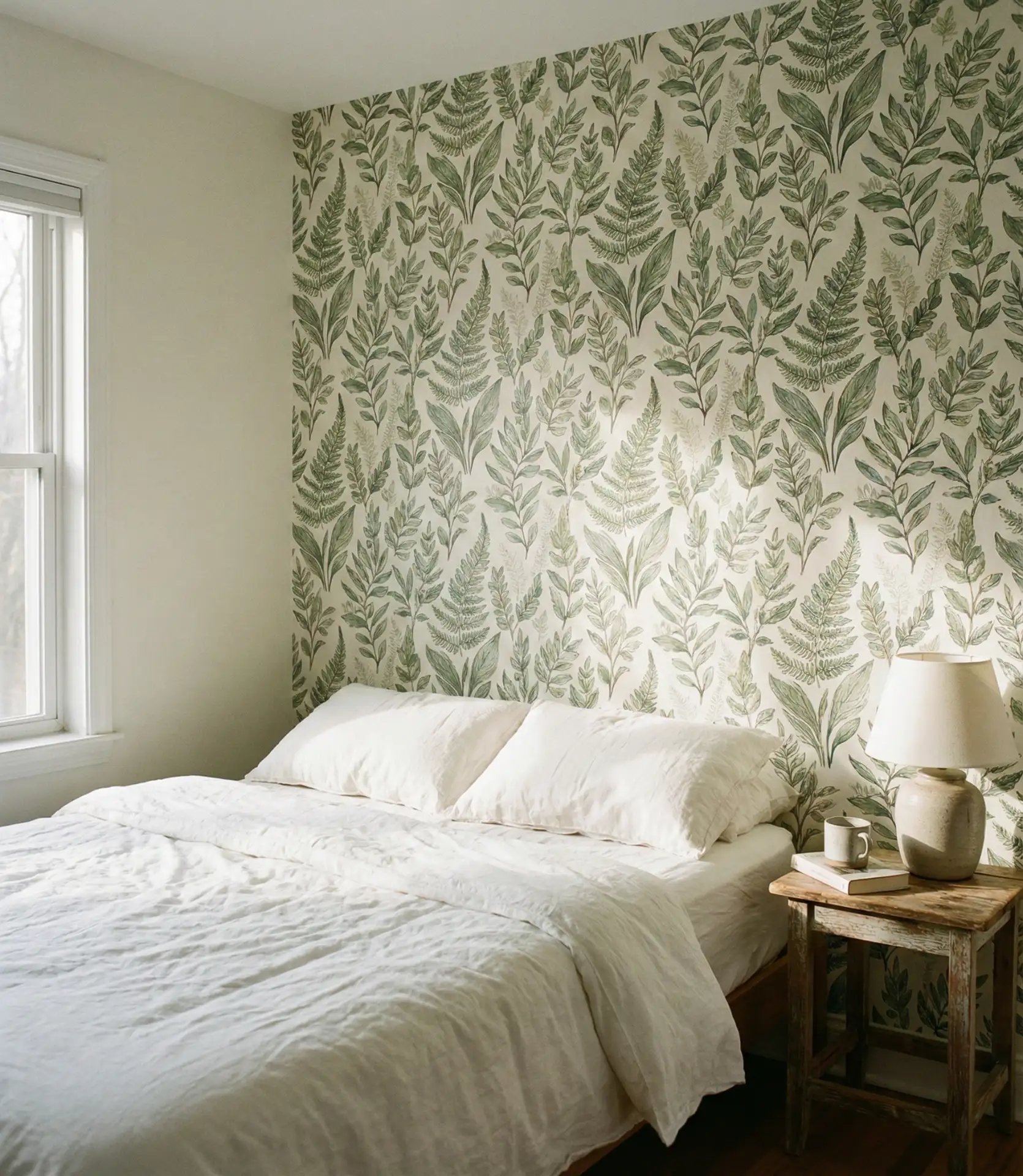 Accent Wall with Removable Wallpaper 2