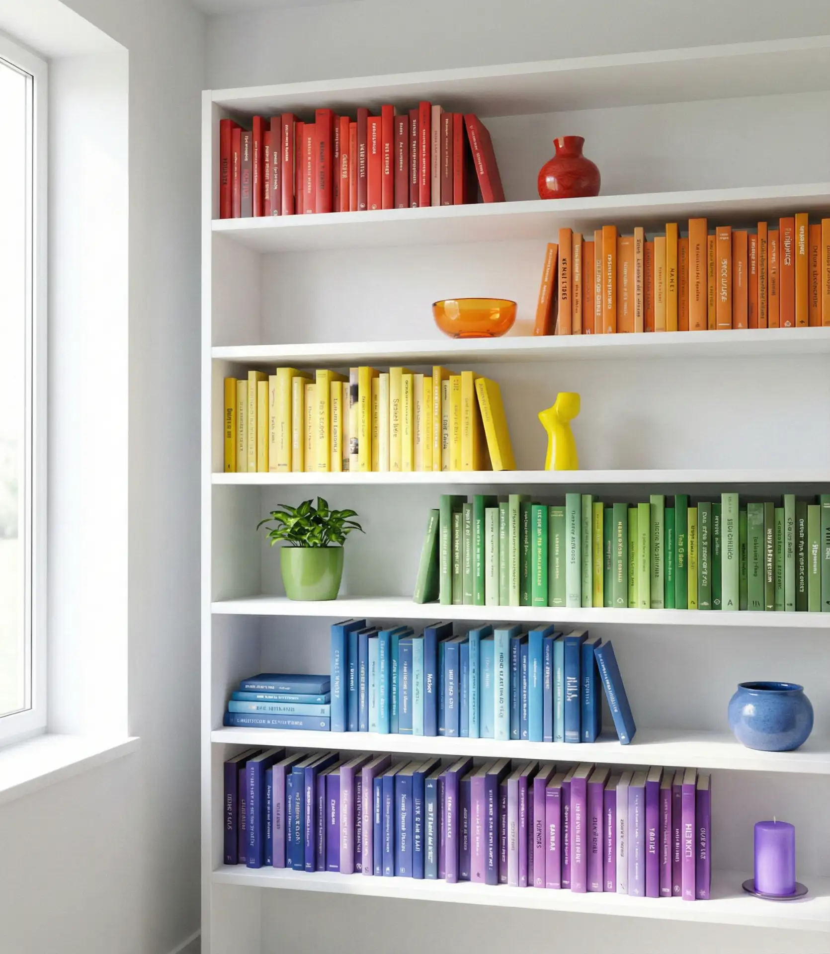 Aesthetic Color-Coordinated Shelves 2