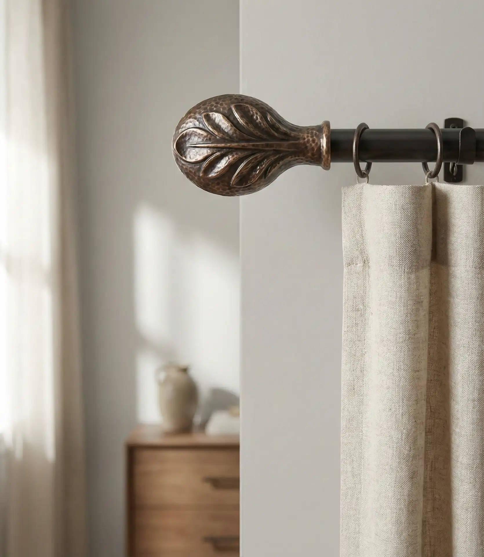 Aesthetic Curtains with Statement Hardware 2