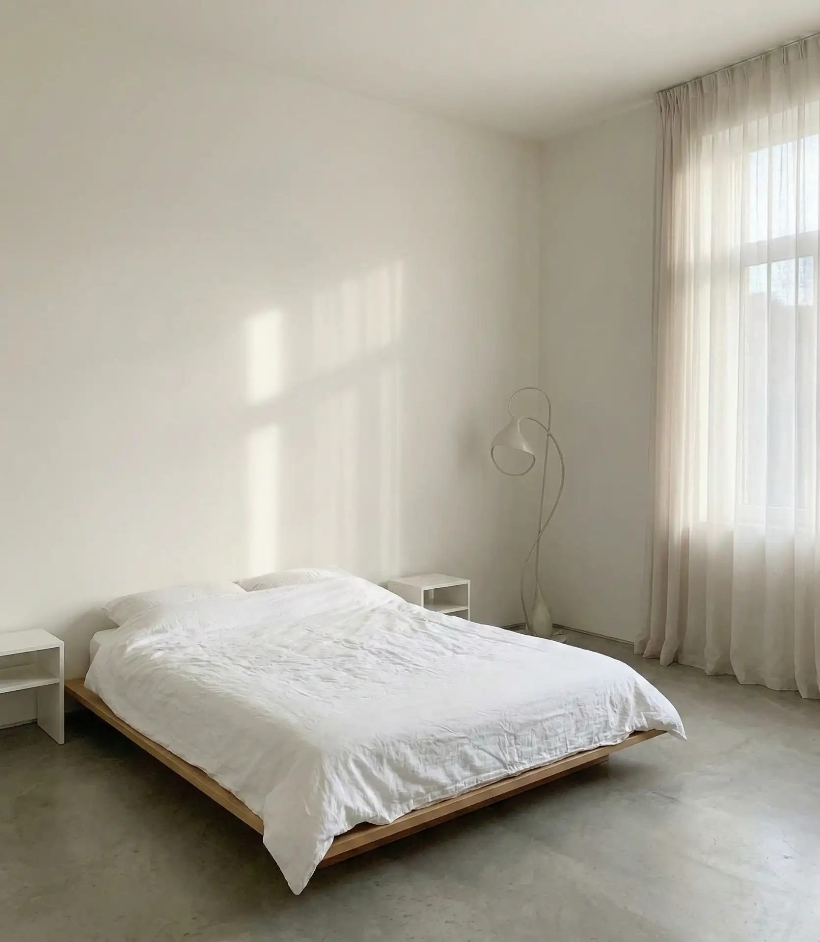 All-White Minimalist Sanctuary 1