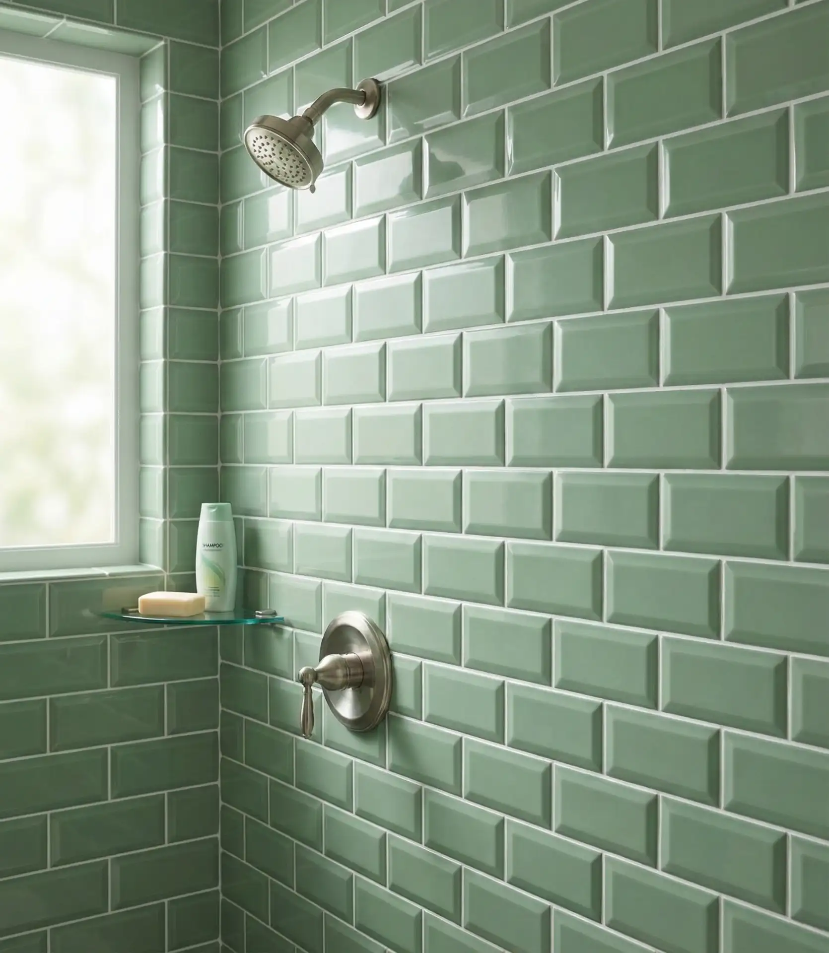 Aloe Green Textured Wall Tile 1