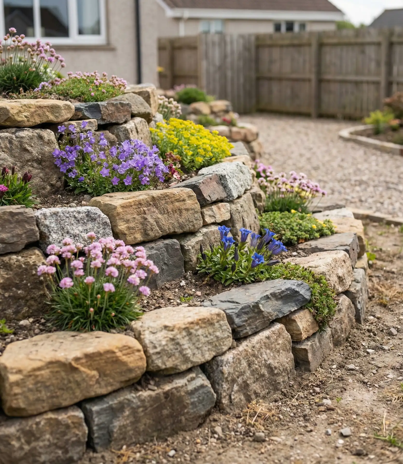 Alpine Rock Garden on Elevated Beds 1