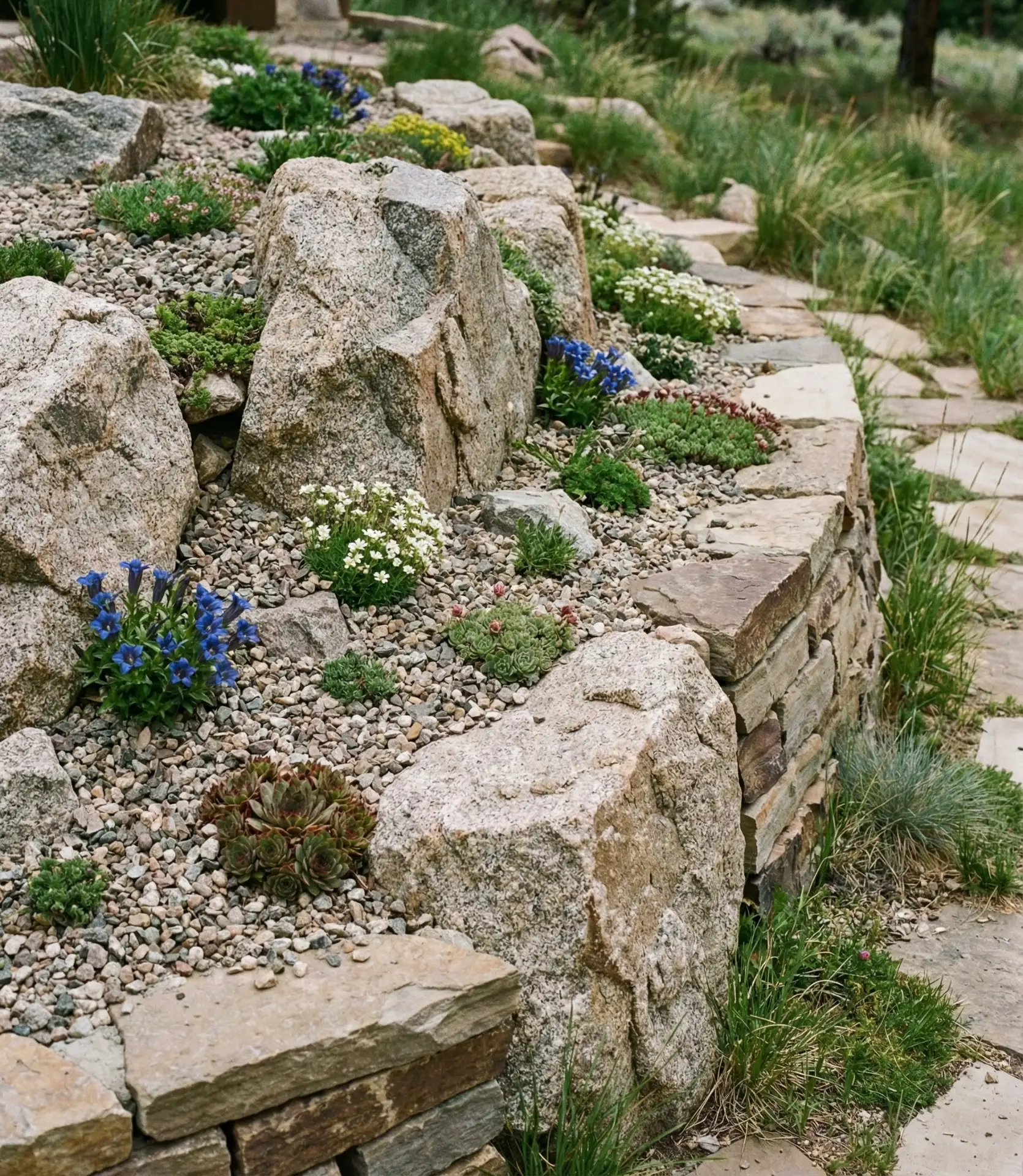 Alpine Rock Garden on Elevated Beds 2