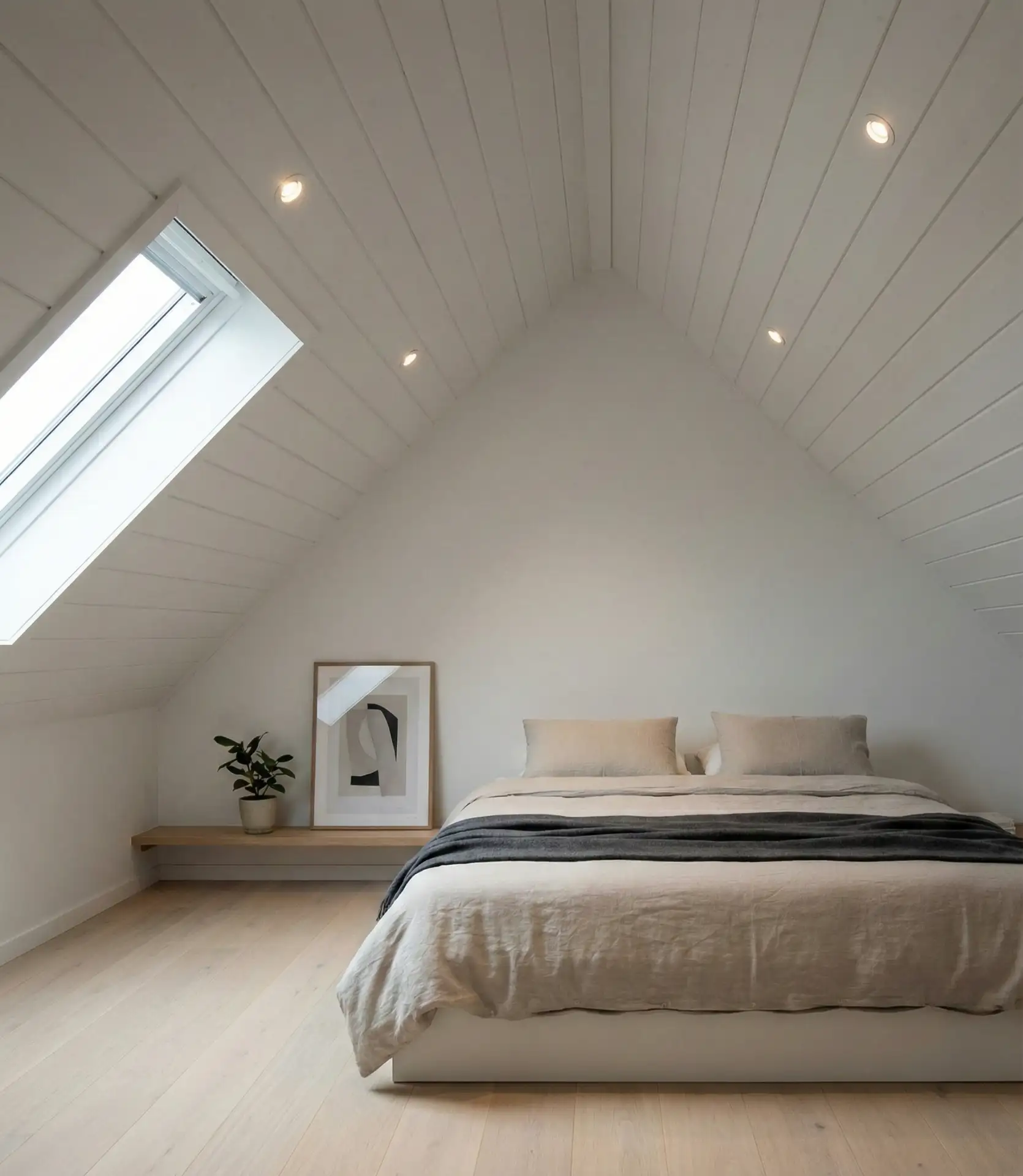 Angled Ceilings with Recessed Lighting 1