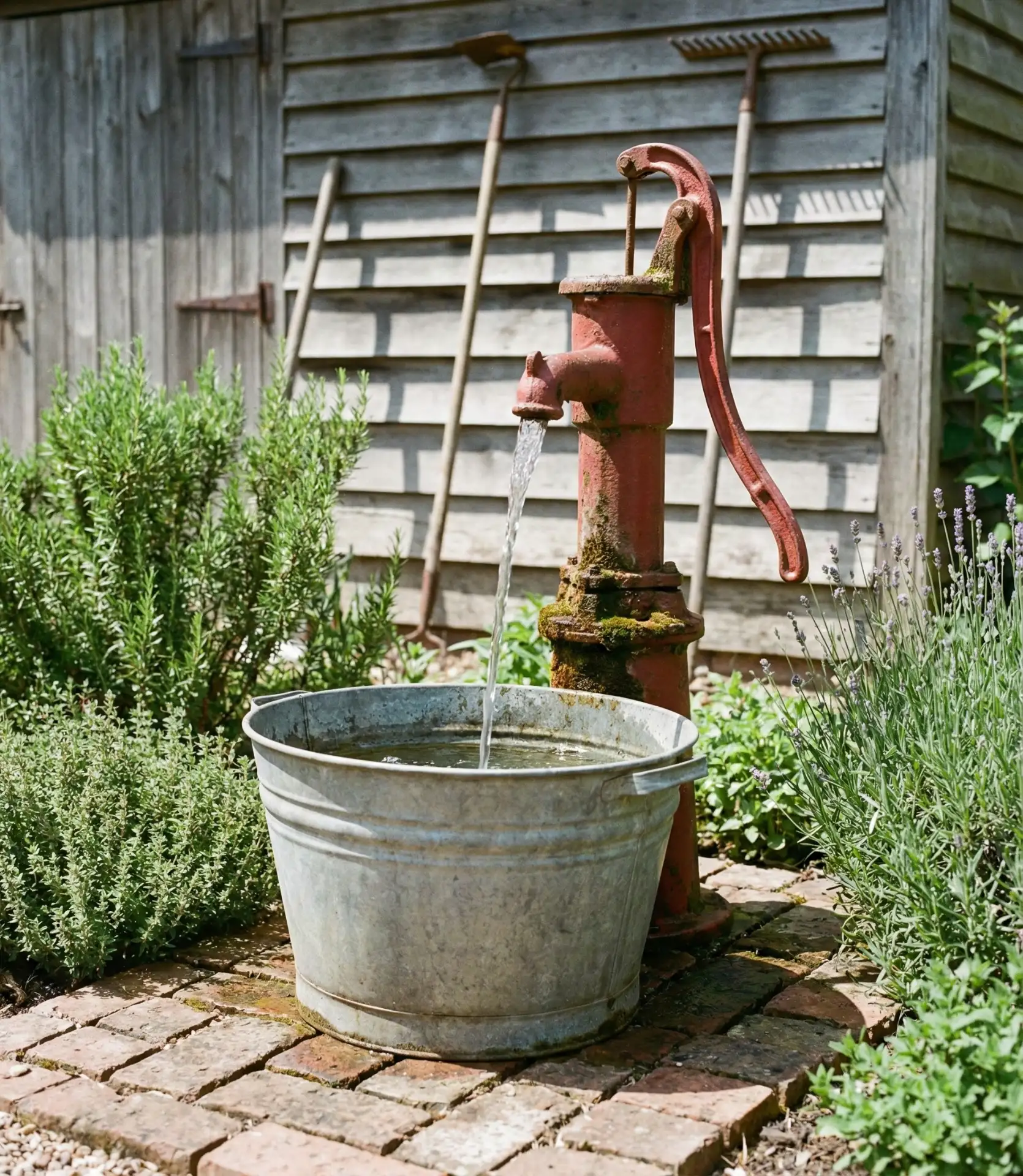 Antique Pump Replica Fountain 2