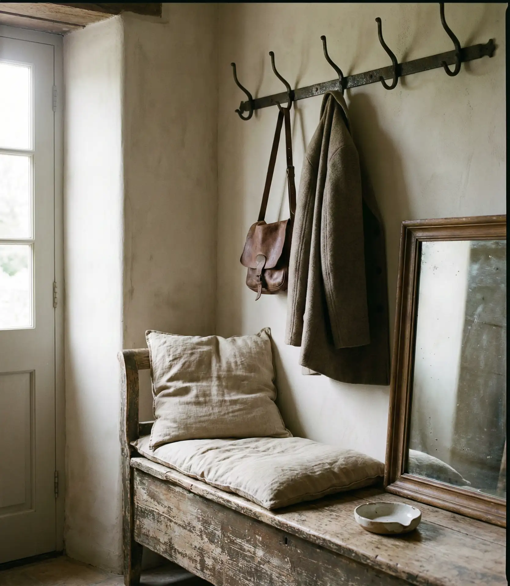 Antique Western Entryway with Vintage Hooks 2