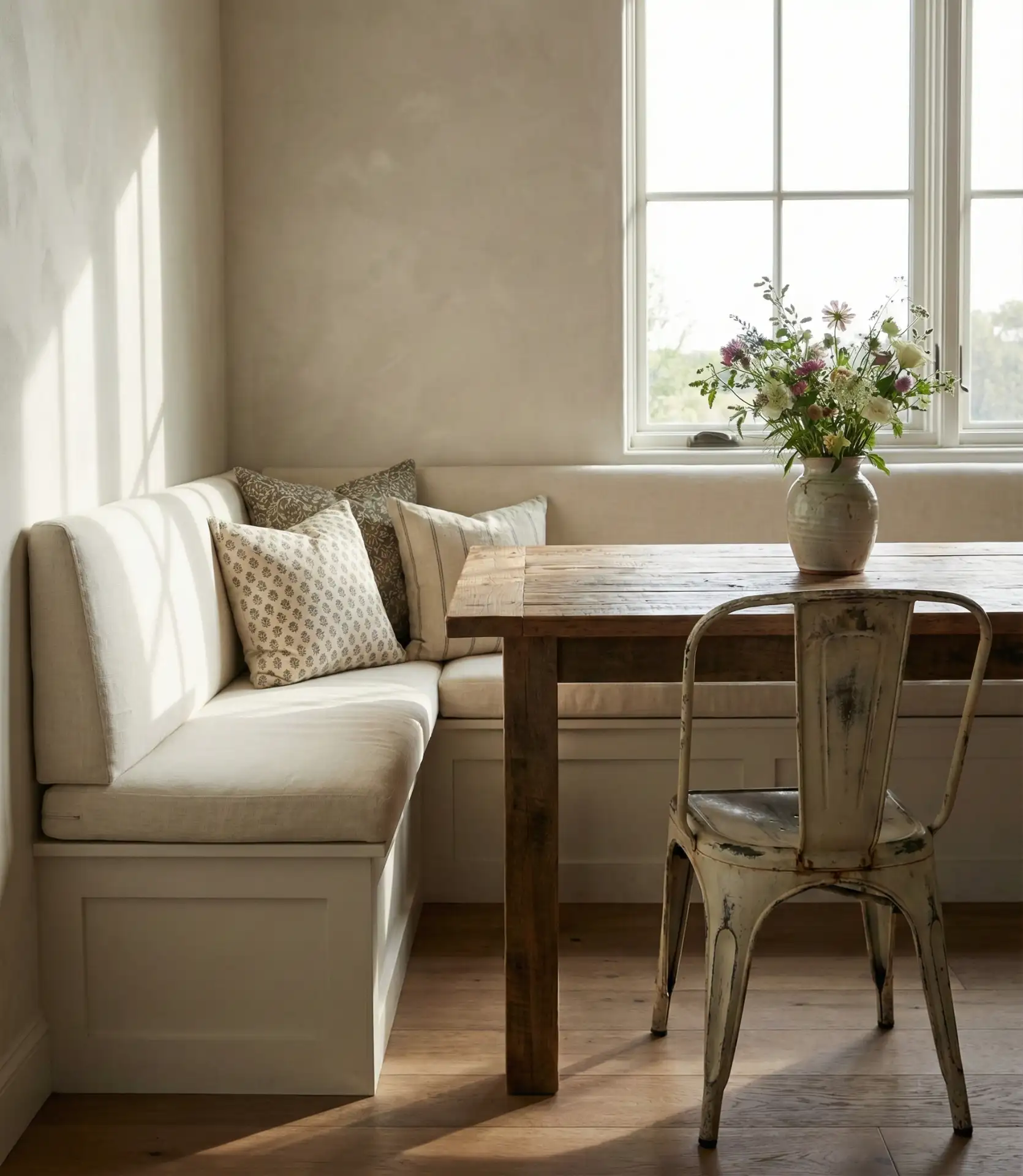 Apartment Dining Nook with Banquette Seating 2
