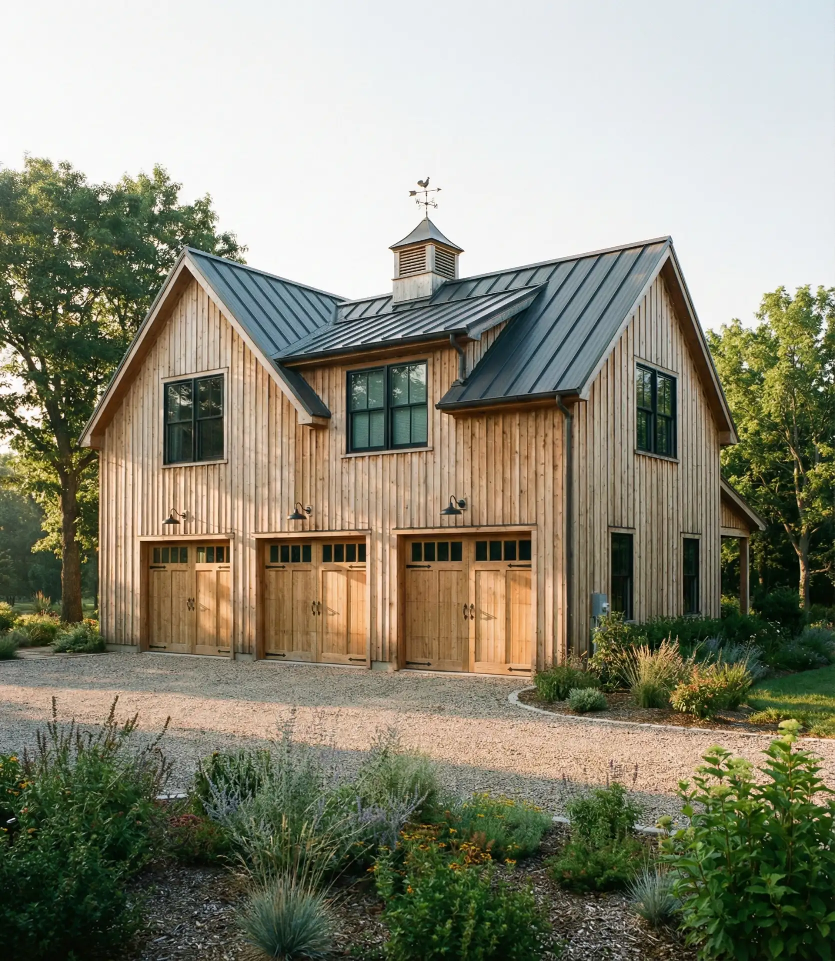Barn-Style Garage with Living Space Above 1