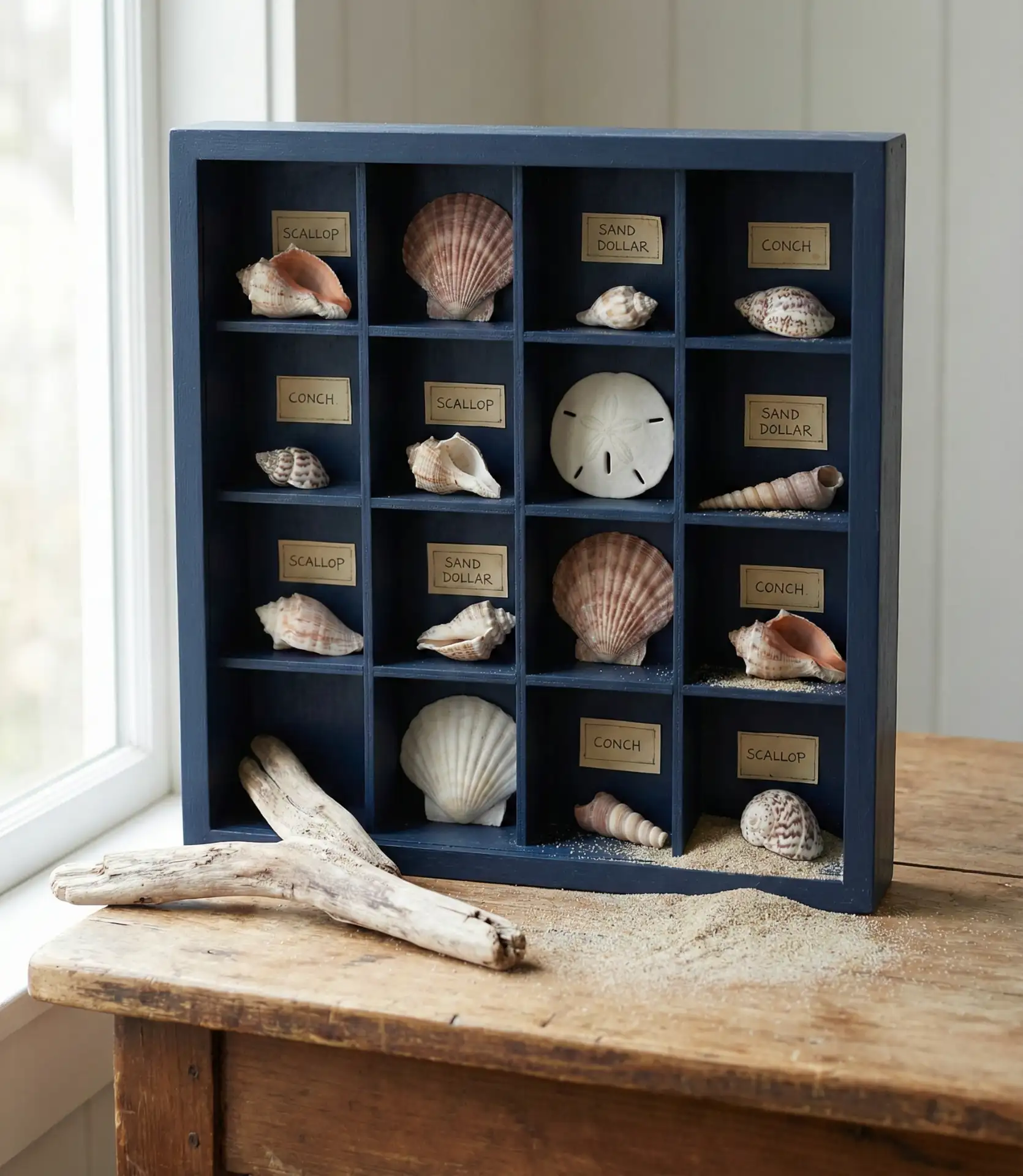 Beach Shell Collection Display 2