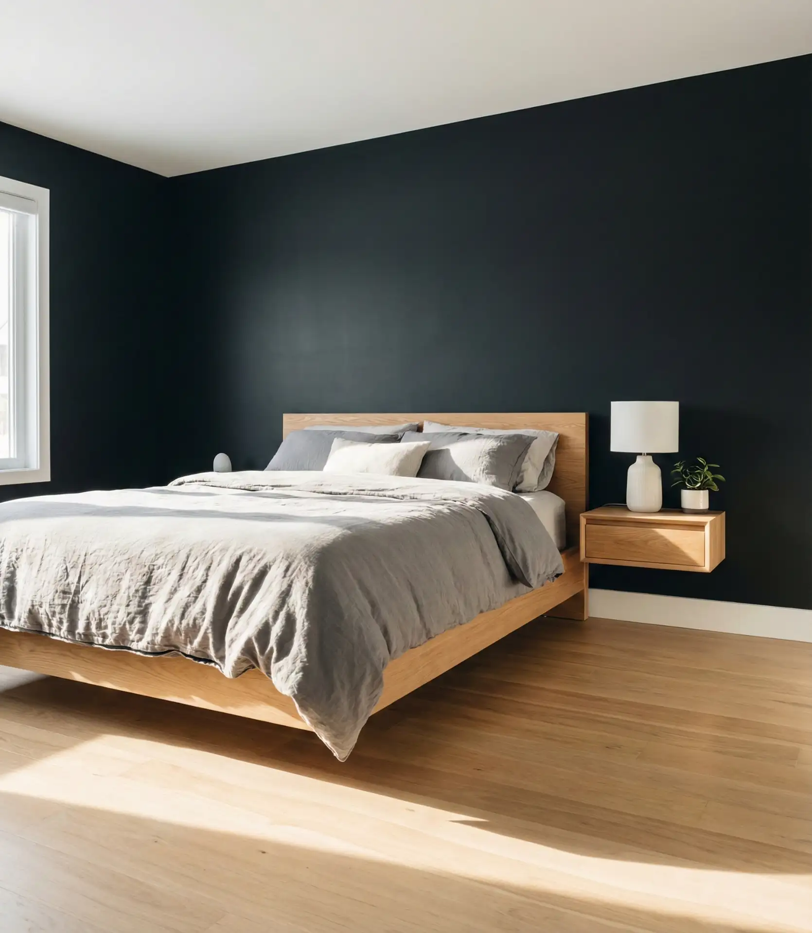 Black Accent Wall with Tricorn Paint for True Depth 1