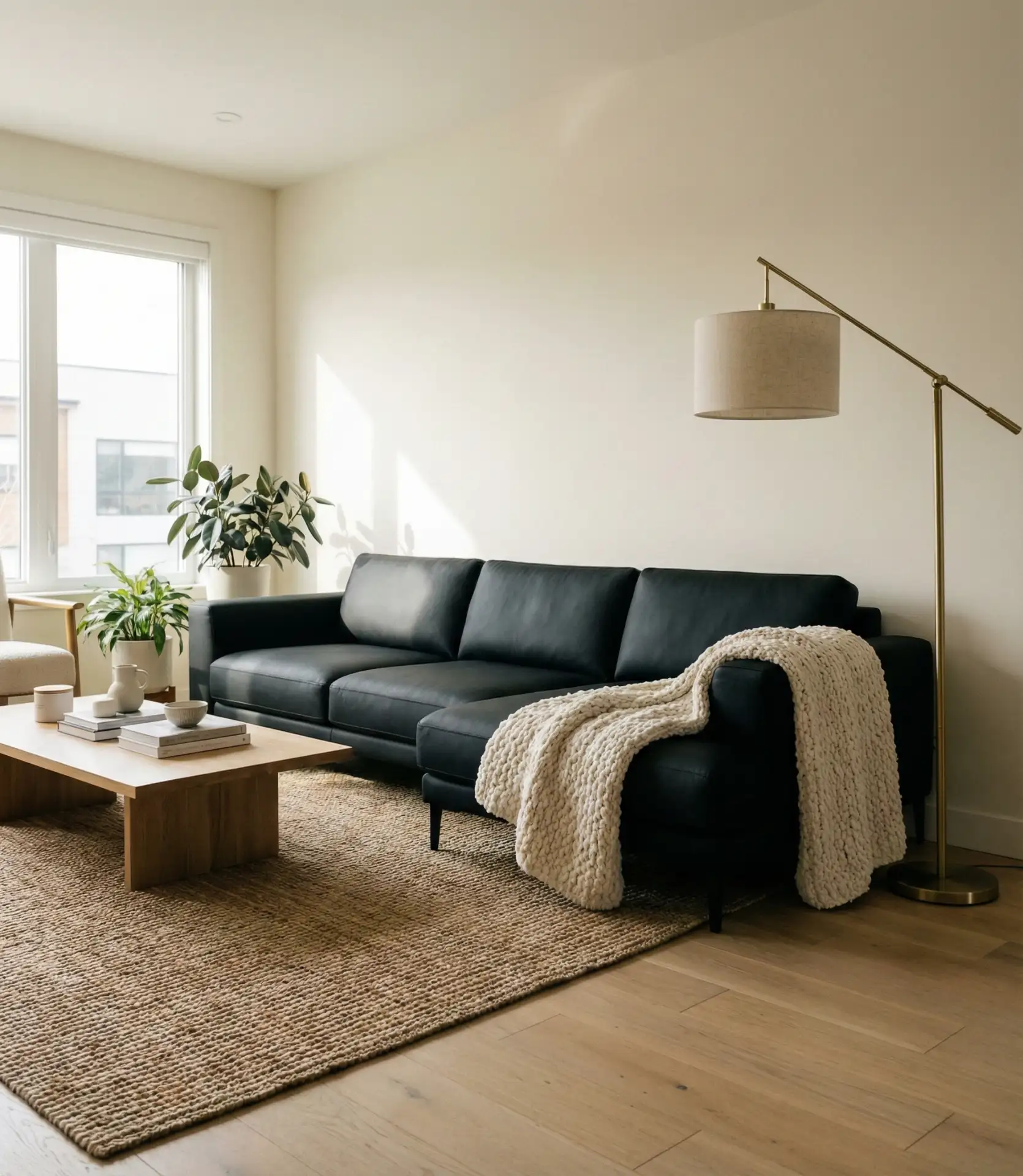 Black Couch as the Anchor Piece 1