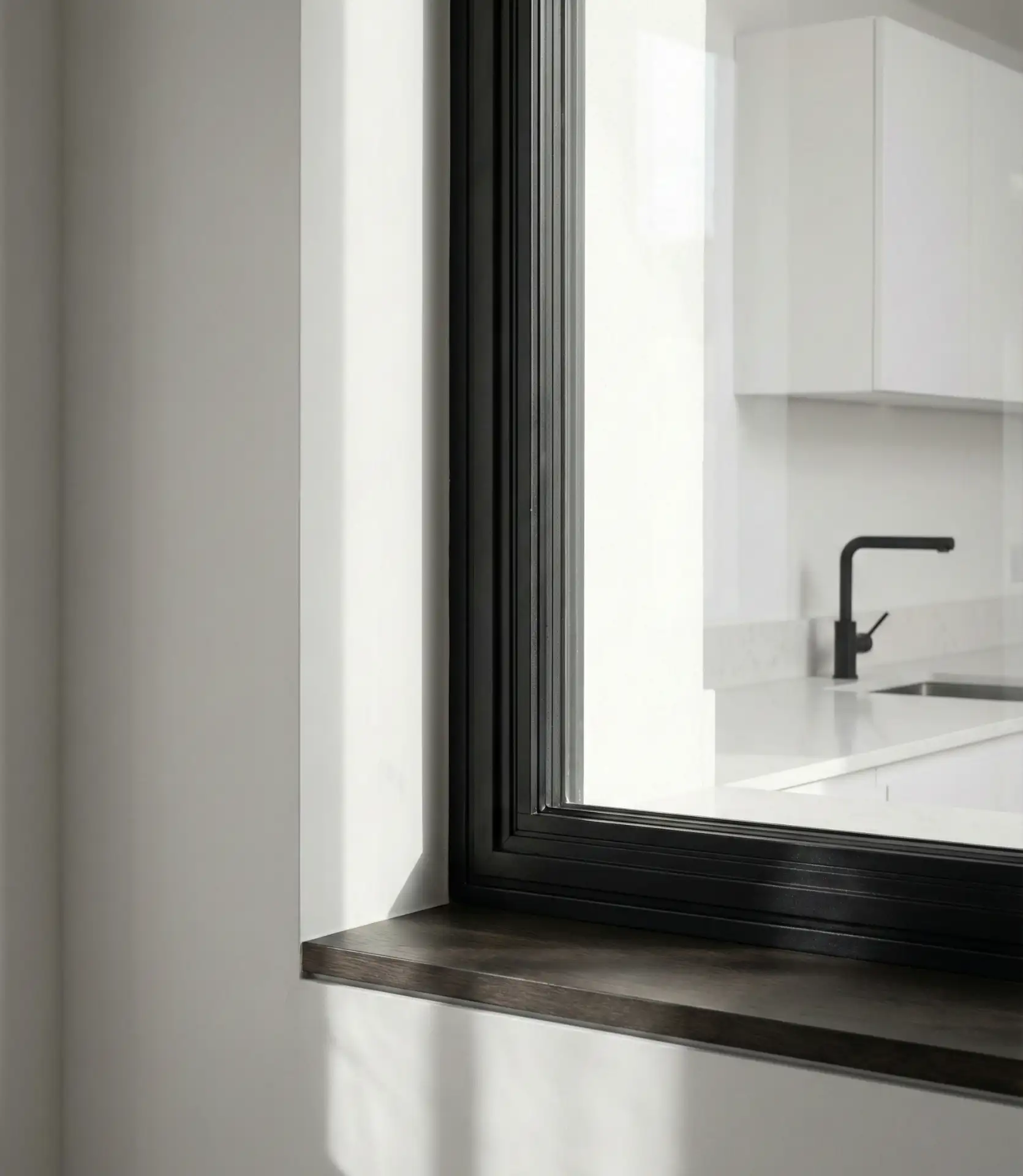 Black-Framed Windows with No Treatment 1