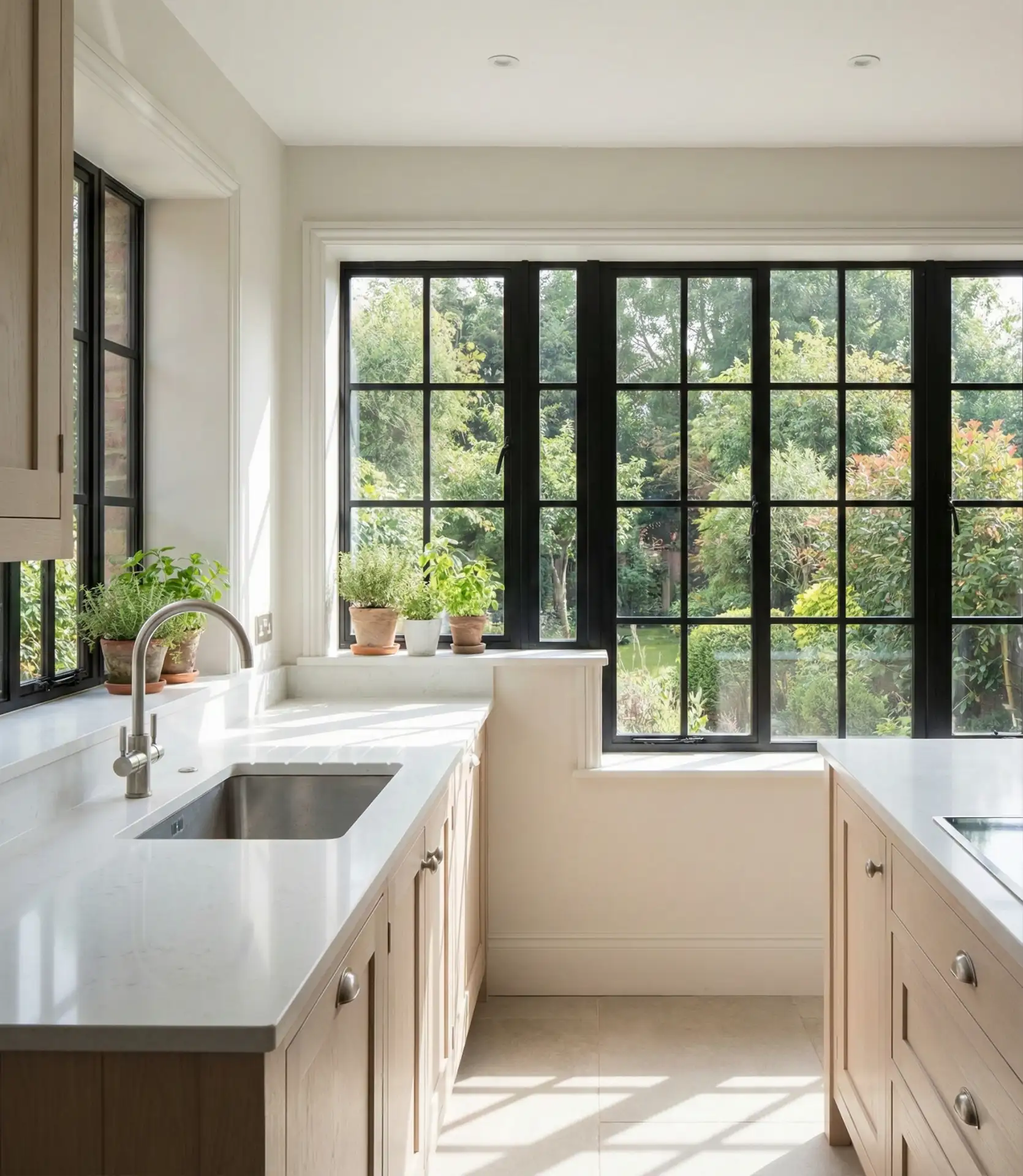 Black-Framed Windows with No Treatment 1