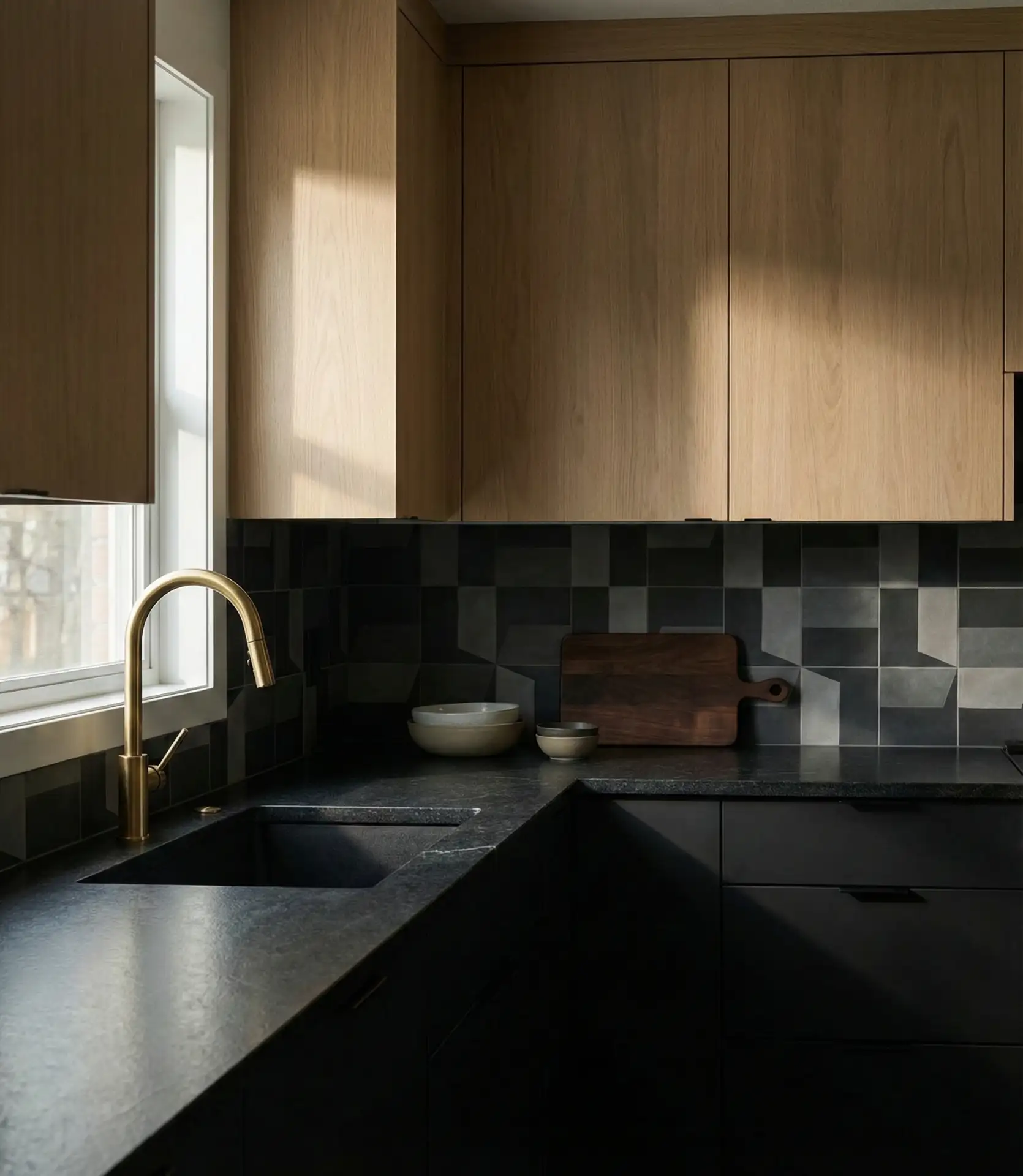 Black and White Oak Contrast 2