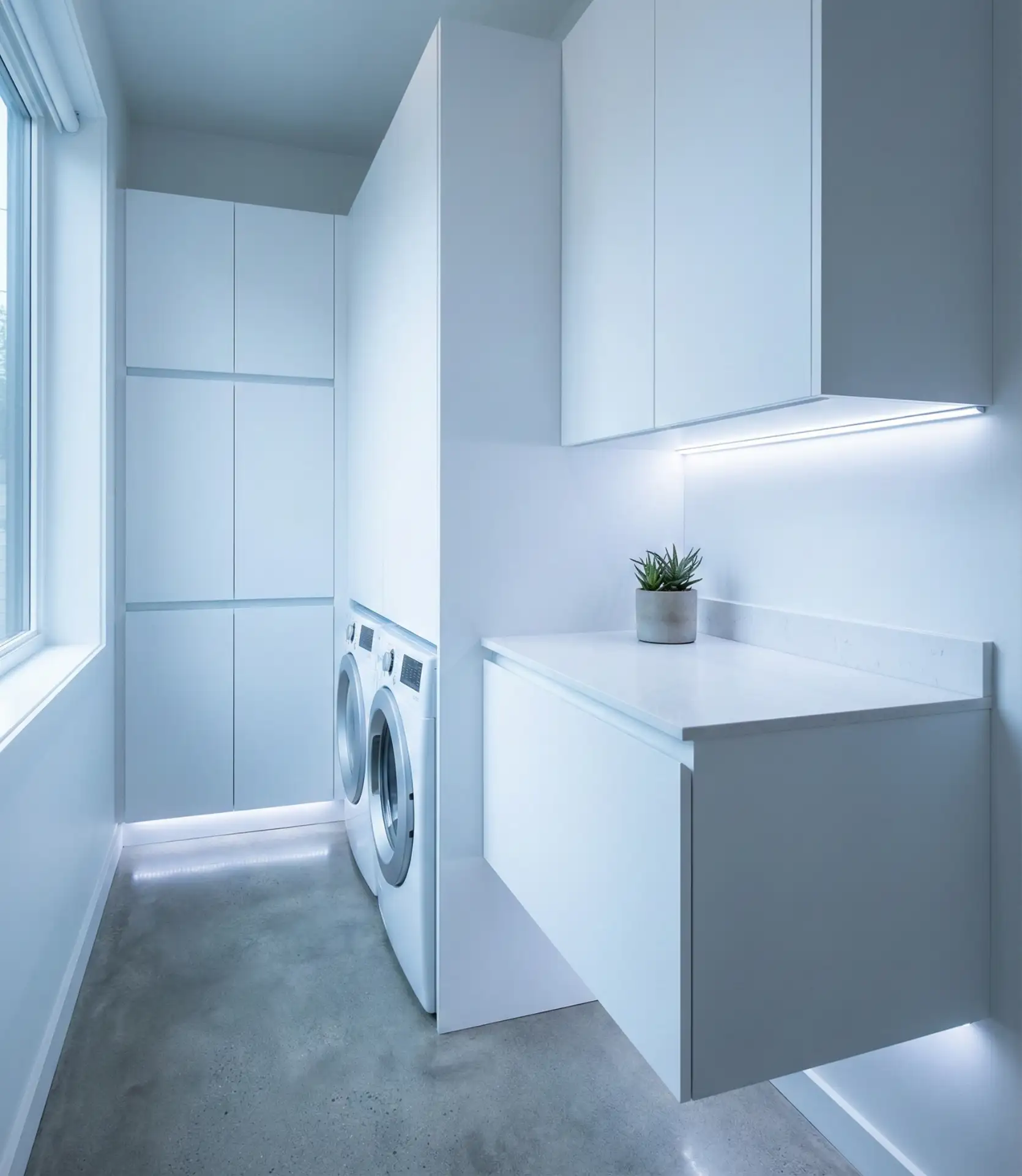 Bloxburg-Inspired Modern Minimalist Laundry 2