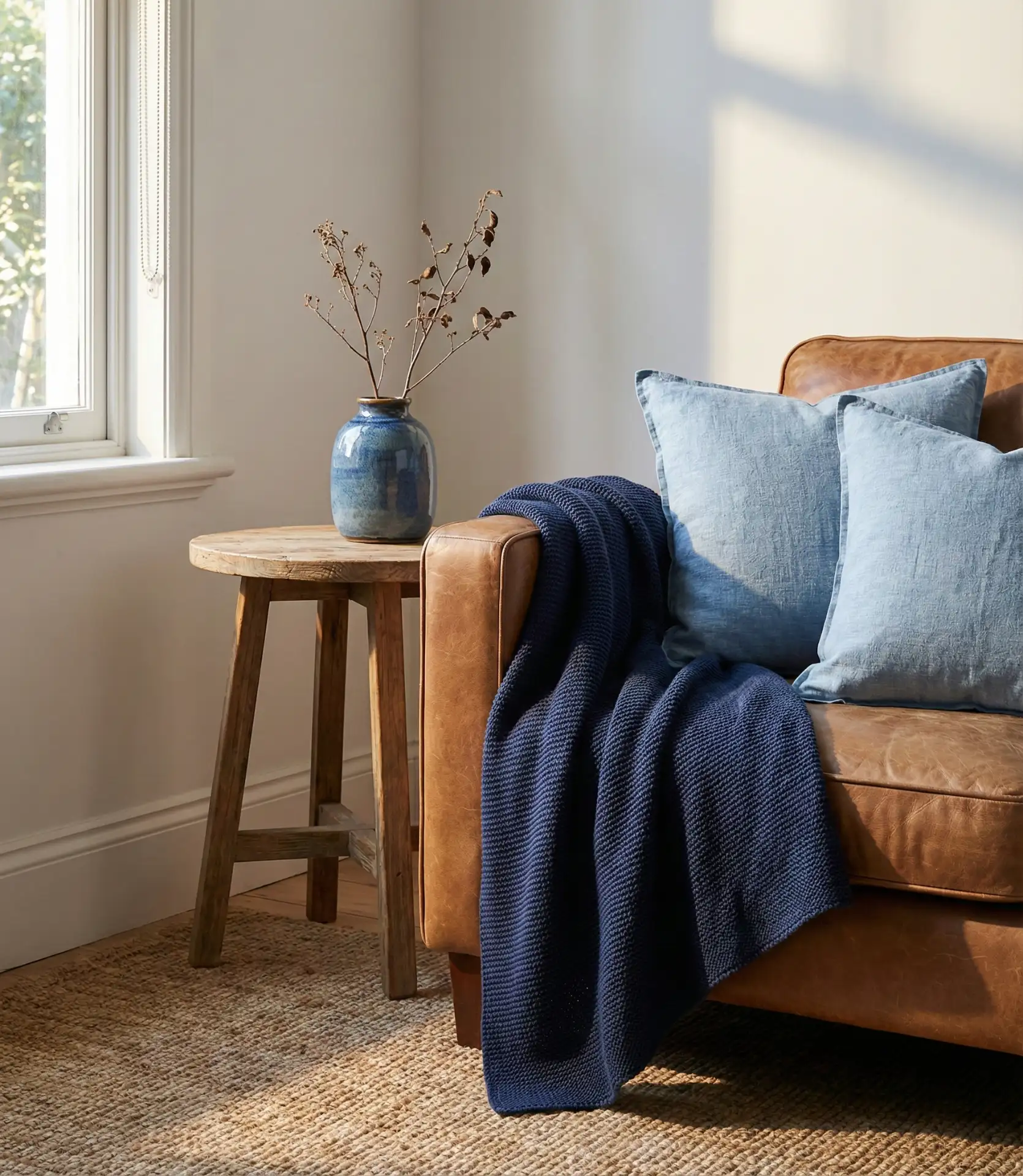 Blue Accent Decor for Calming Atmosphere 1