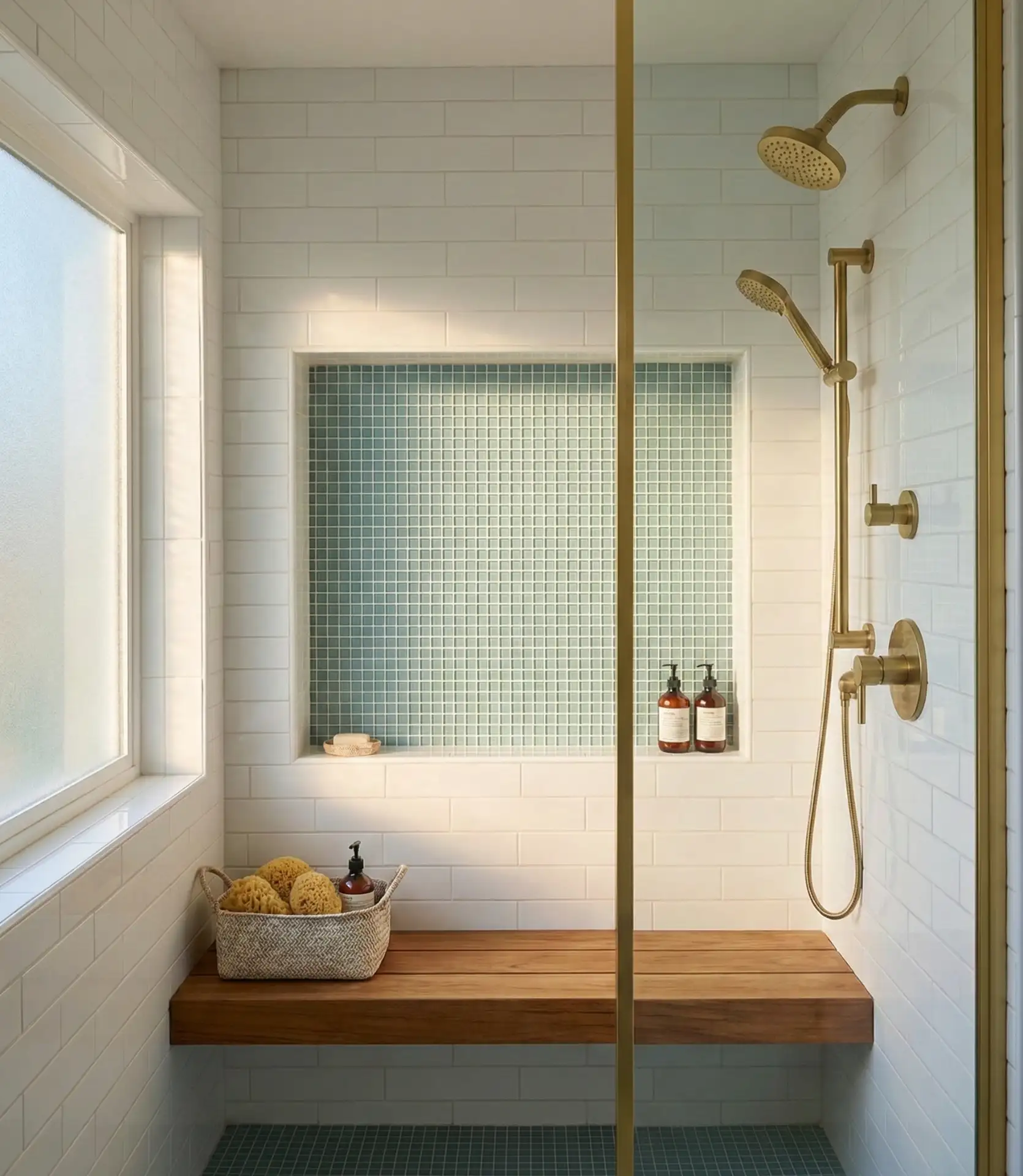 Blue Tile Accent Wall for Coastal Calm 1