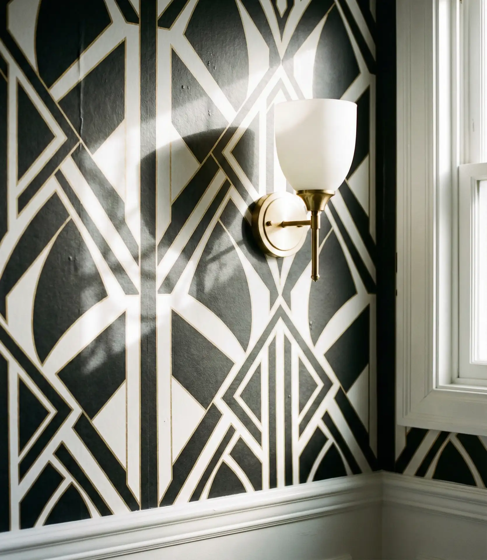 Bold Geometric Wallpaper Accent 1