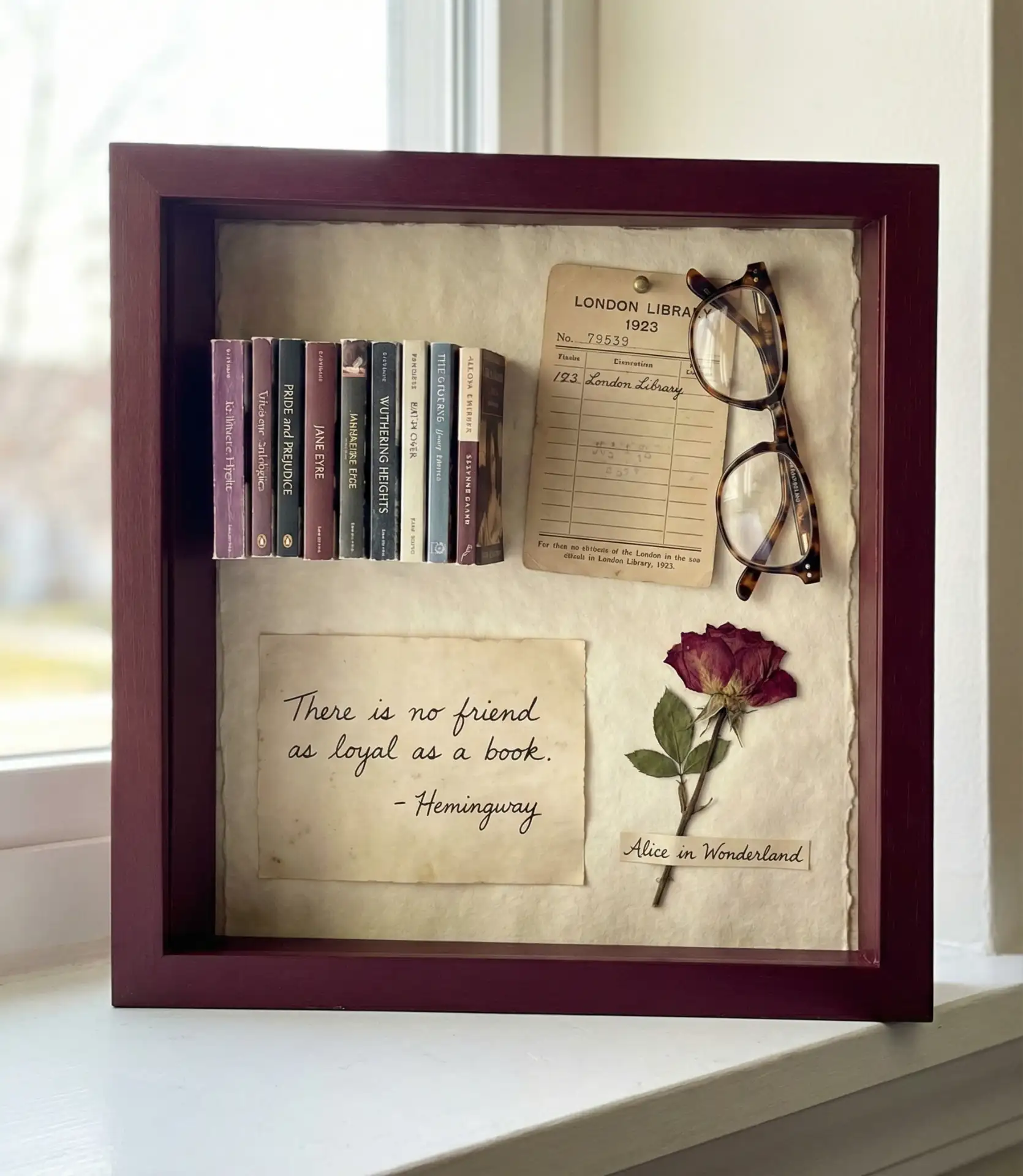 Book Lover's Literary Shadow Box 2