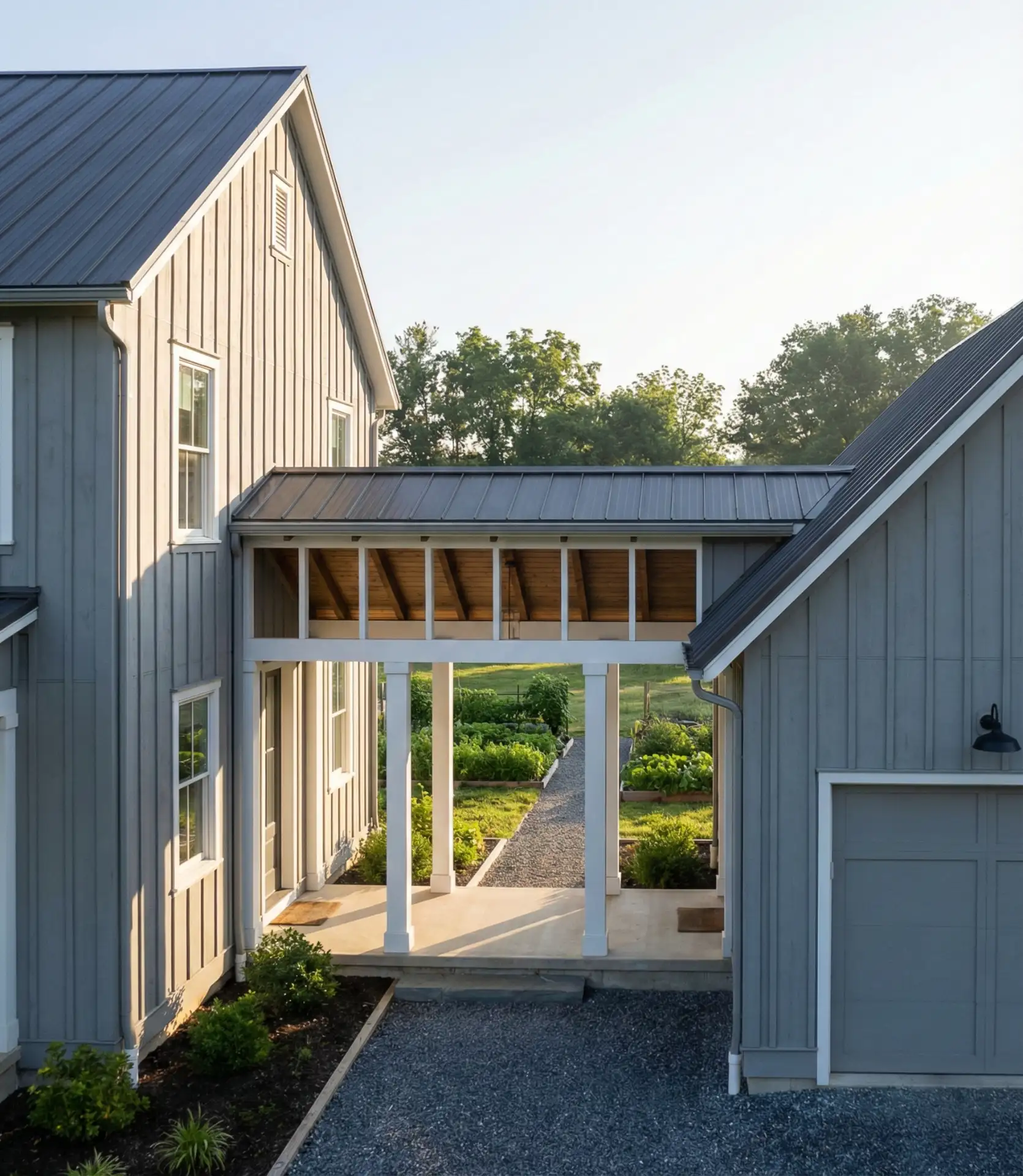 Breezeway Connecting House and Garage 1