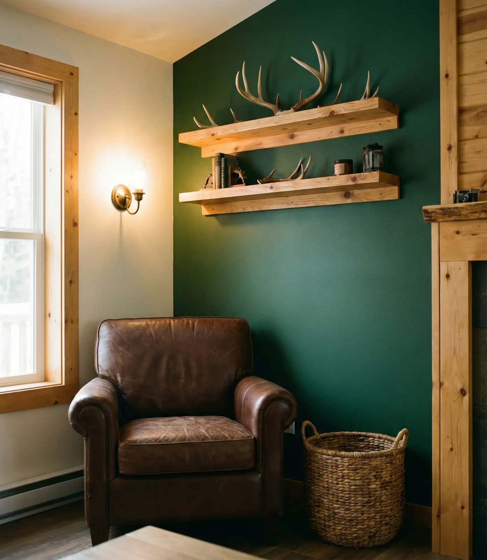Brown and Green Rustic Retreat 1