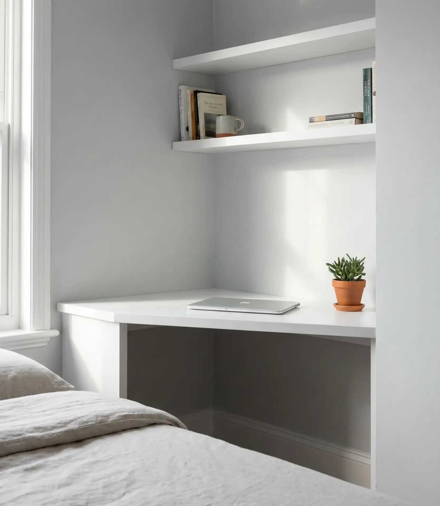 Built-In Corner Desk for Compact Workspaces 2