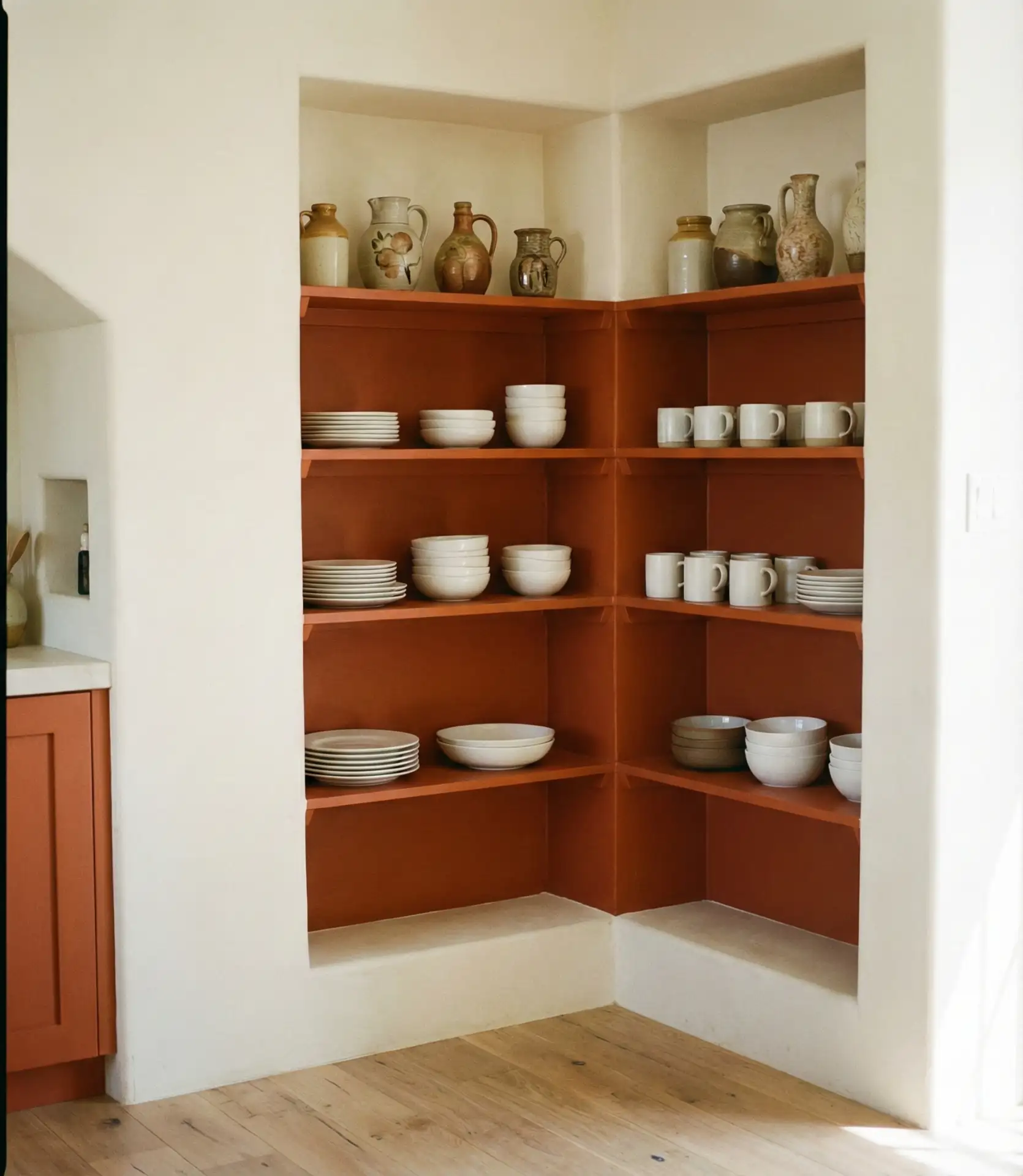 Burnt Orange Accents on Cream Base 1