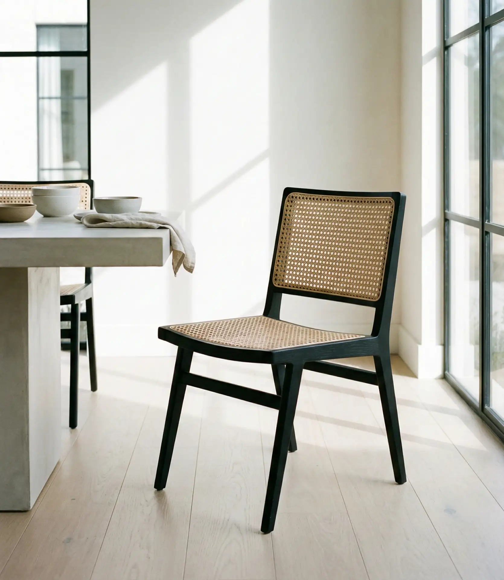 Cane-Back Chairs with Woven-Natural-Details 1