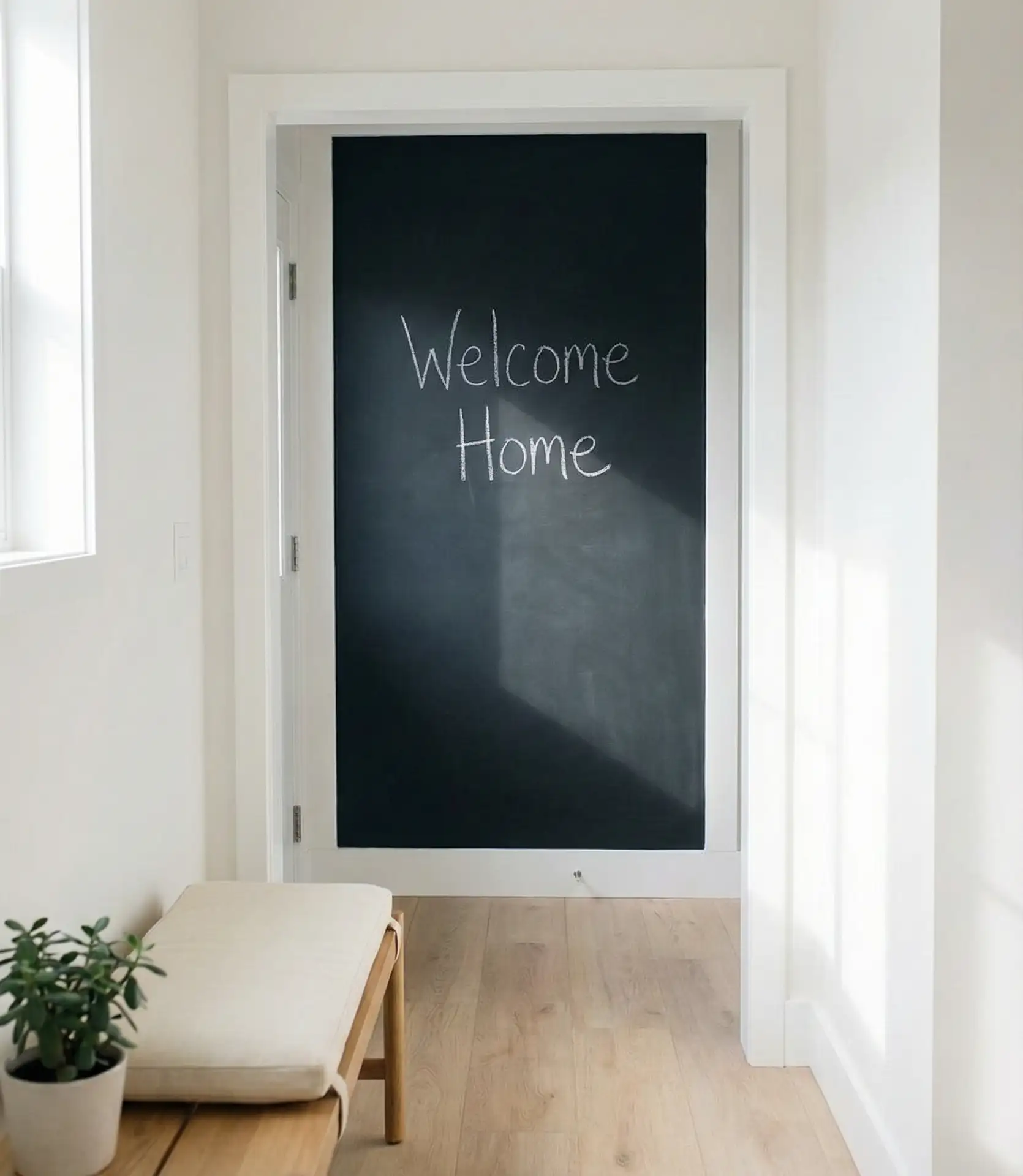 Chalkboard Wall for Messages and Lists 1