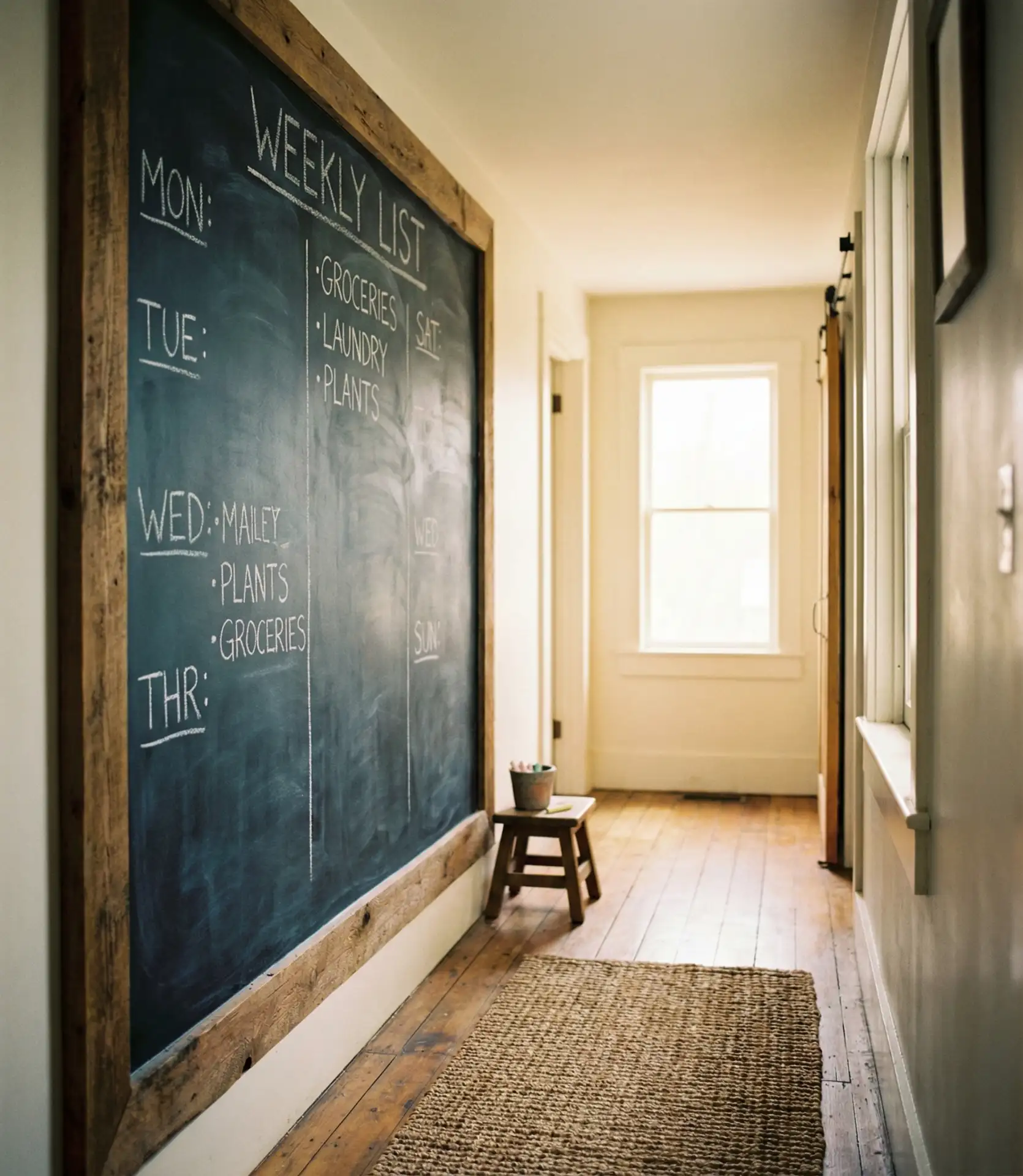 Chalkboard Wall for Messages and Lists 2