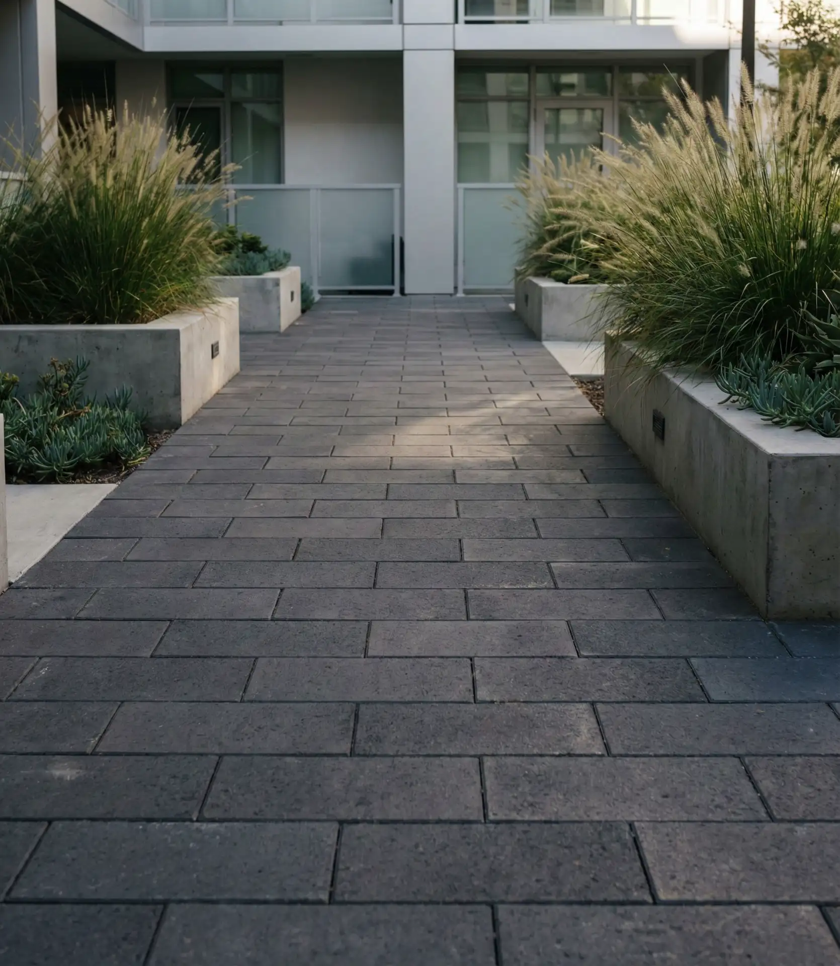 Charcoal Gray Modern Pavers 1