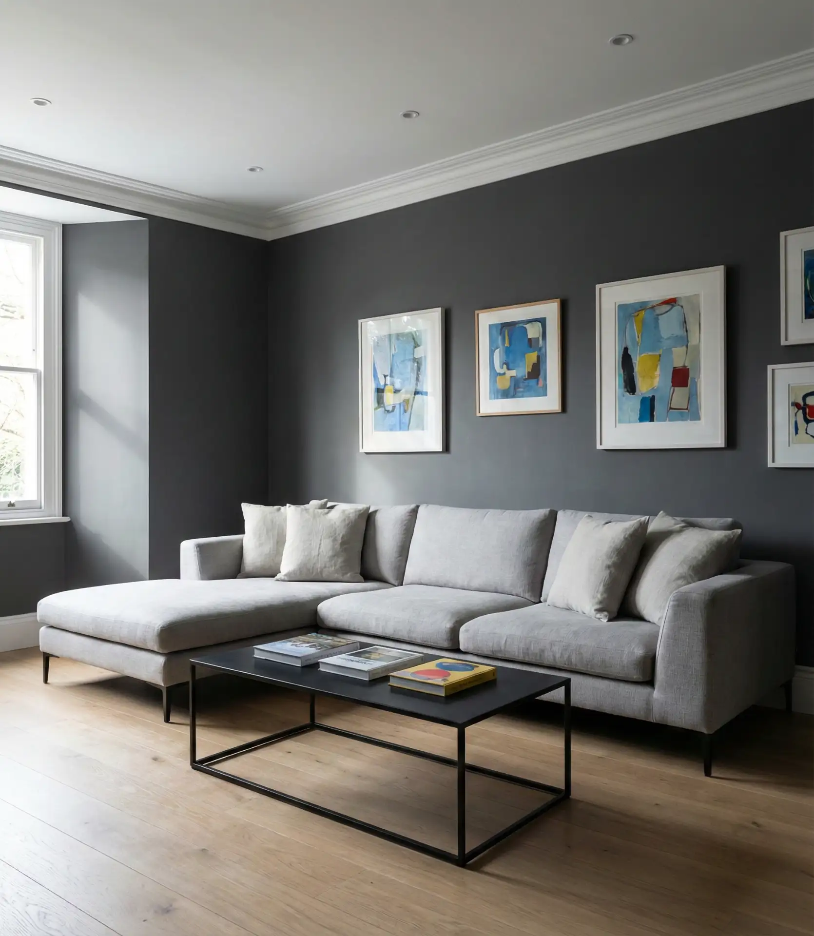 Charcoal Gray with White Trim 1