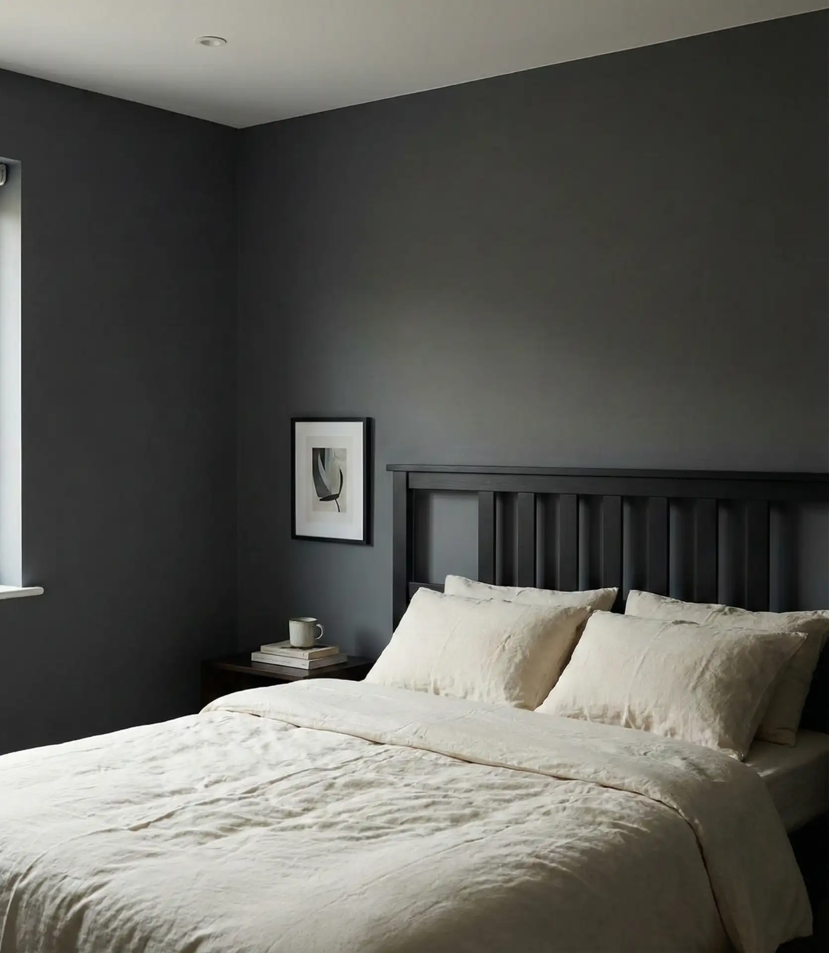 Charcoal Grey with a Black Headboard 2