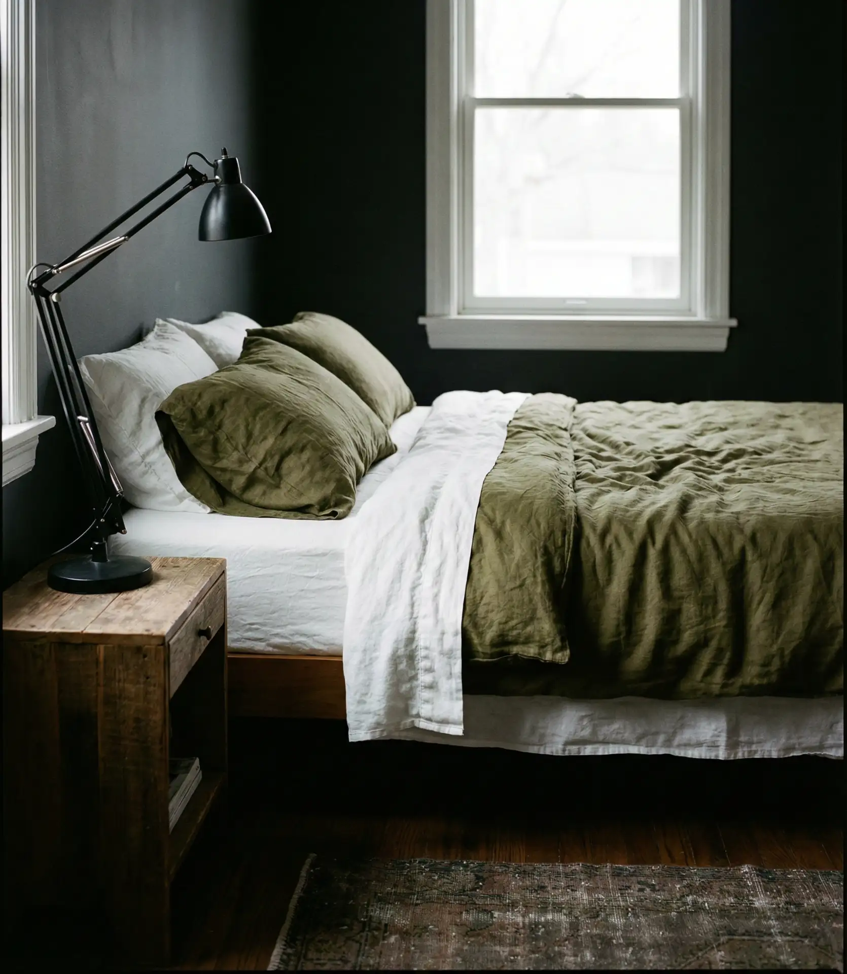 Charcoal and Olive for a Dark, Sophisticated Palette 1