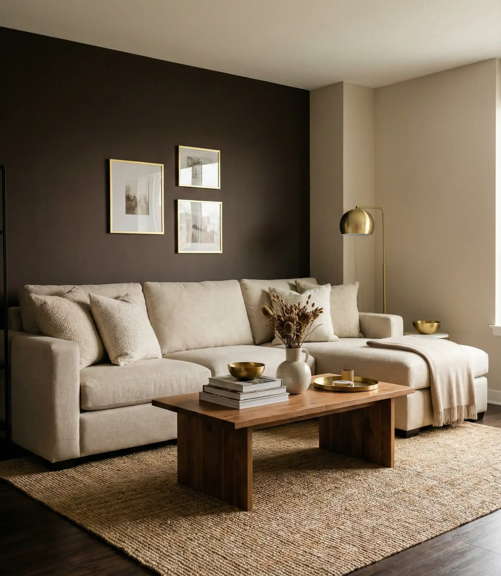 Chocolate Brown Feature Wall 1