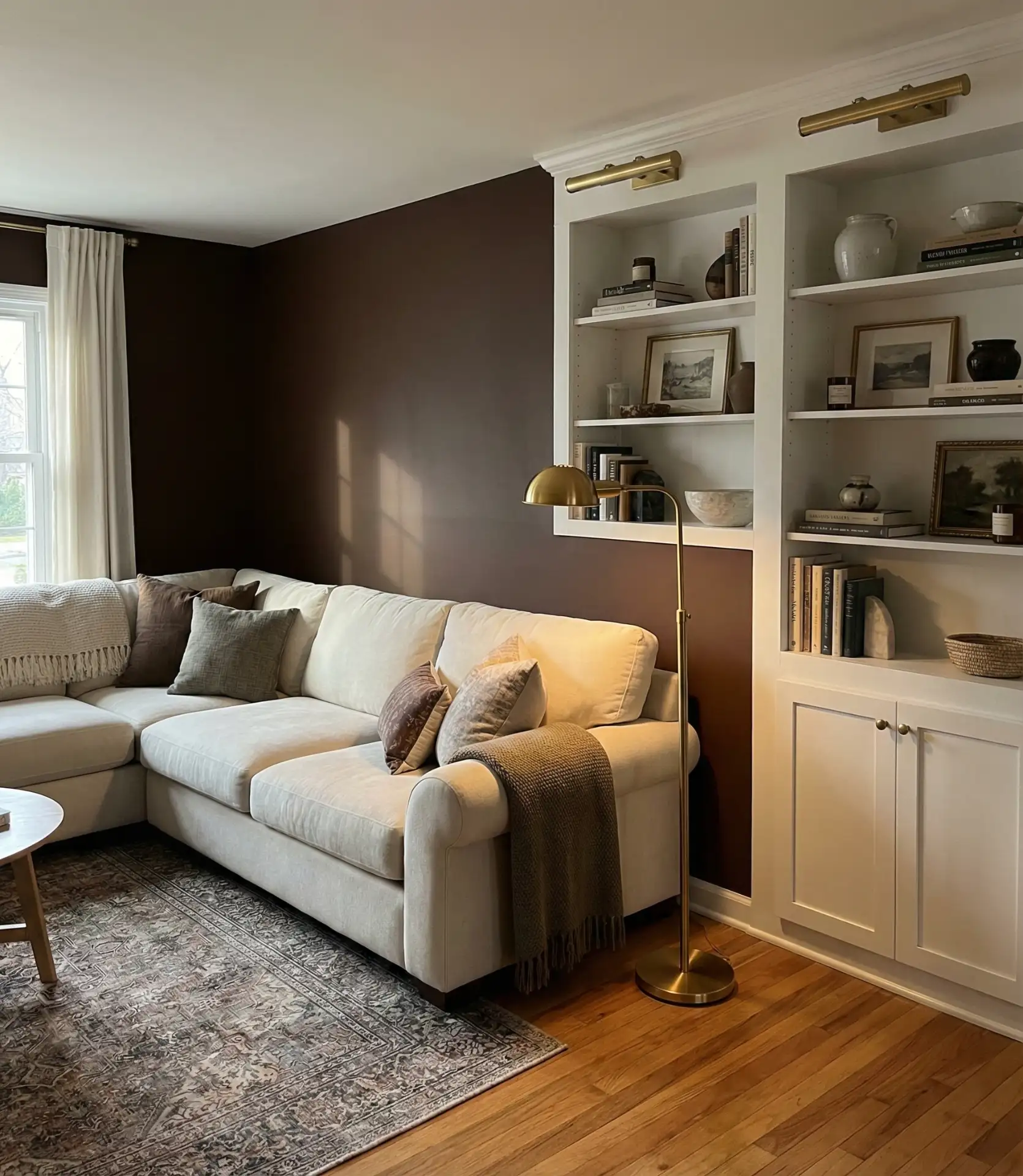 Chocolate Brown Feature Wall 2