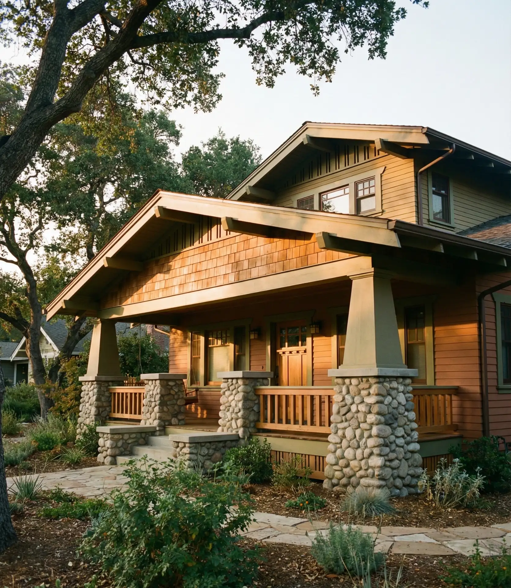 Classic Craftsman Revival with Tapered Columns 2