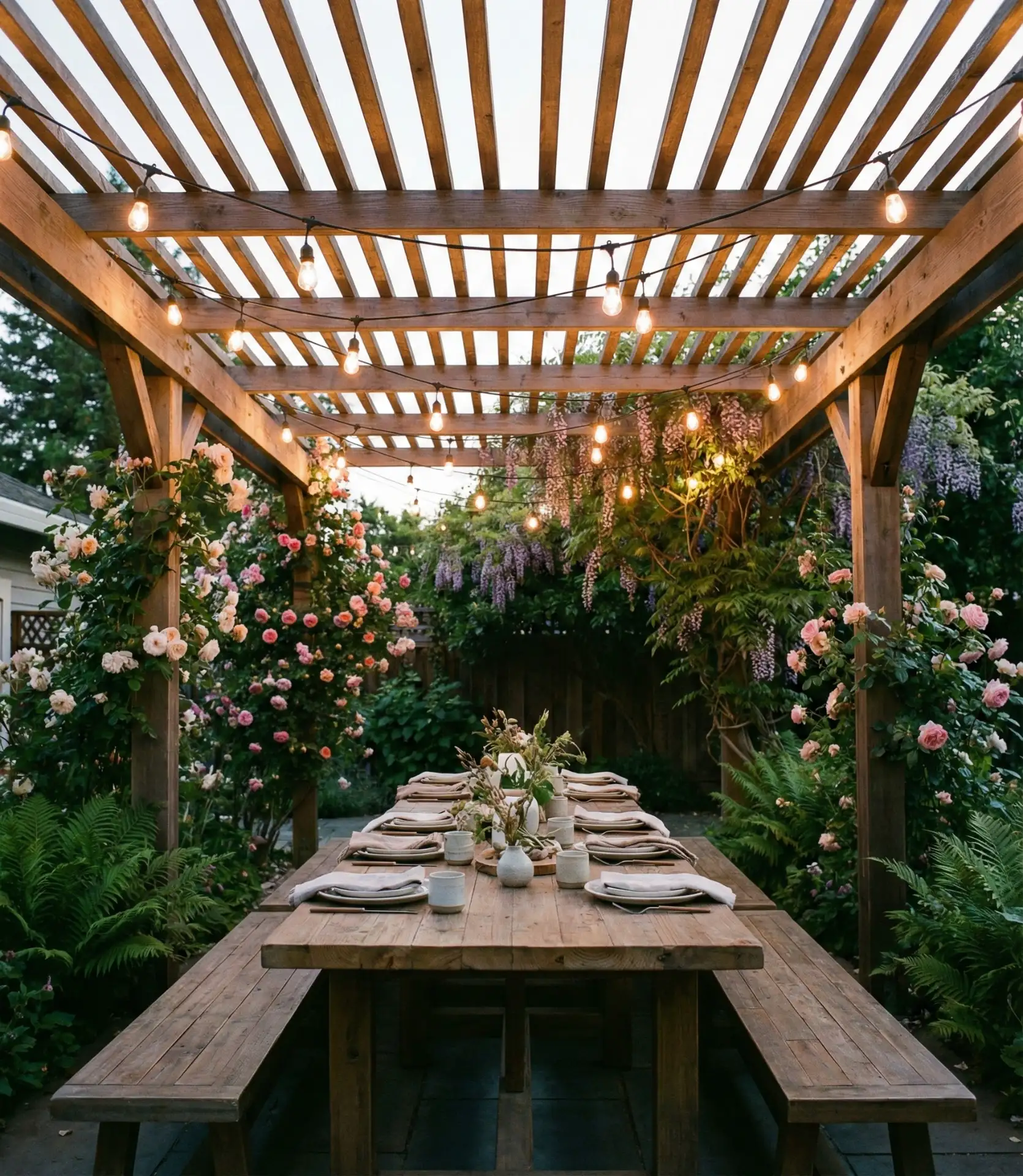 Classic Pergola Canopy Installation 2