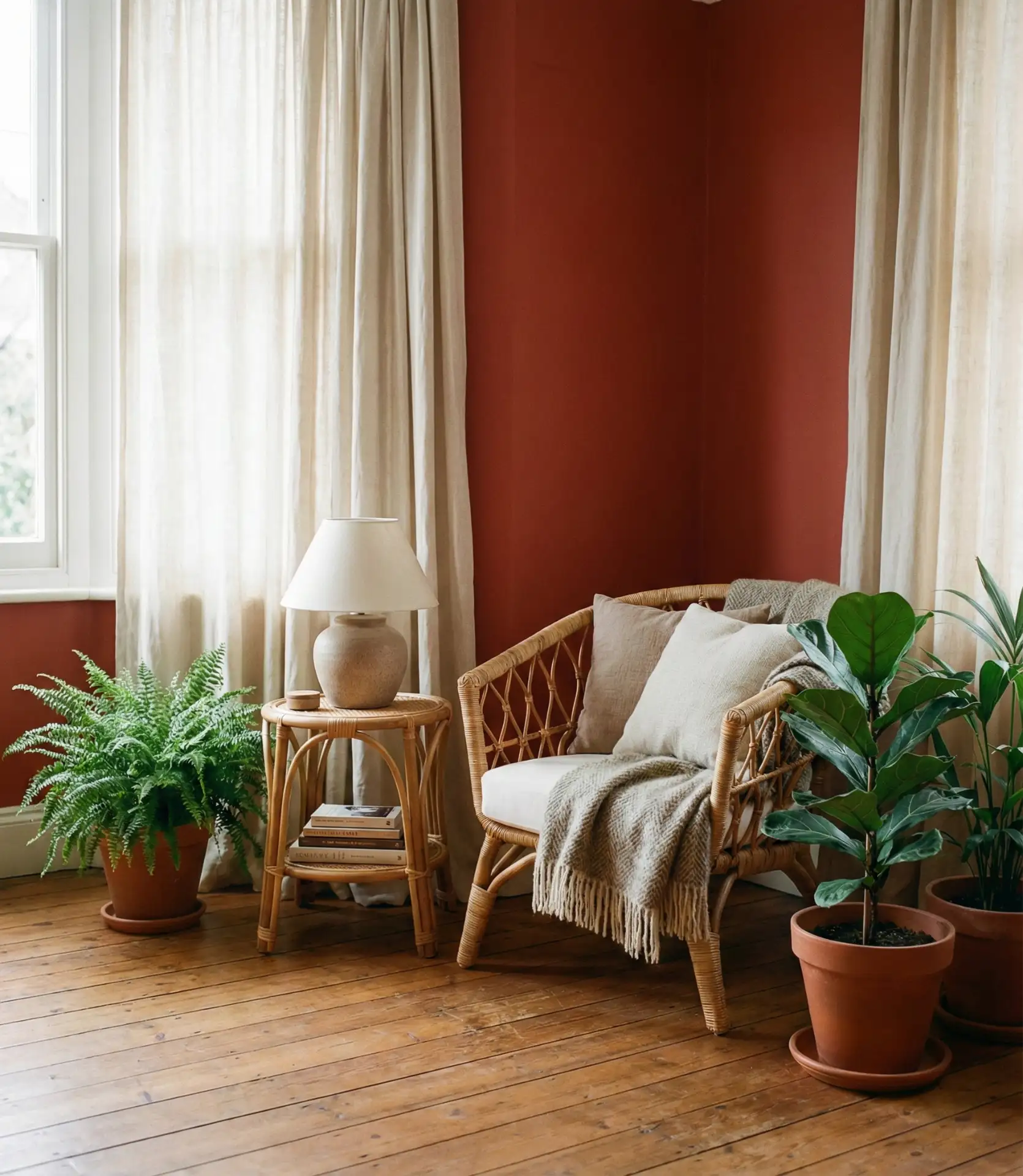 Clay Red and Natural Linen 2