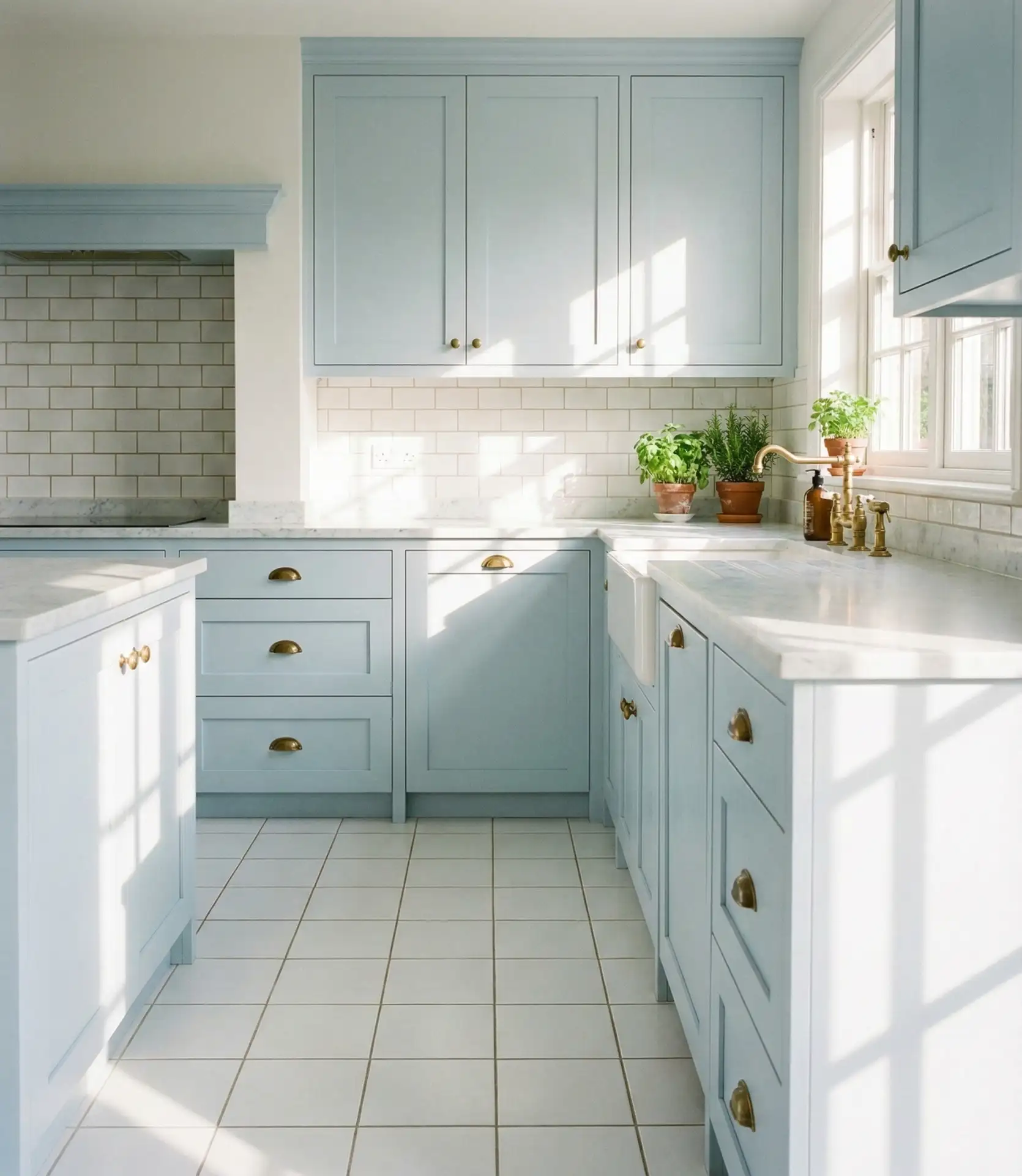 Clean White Tile Backdrop 2