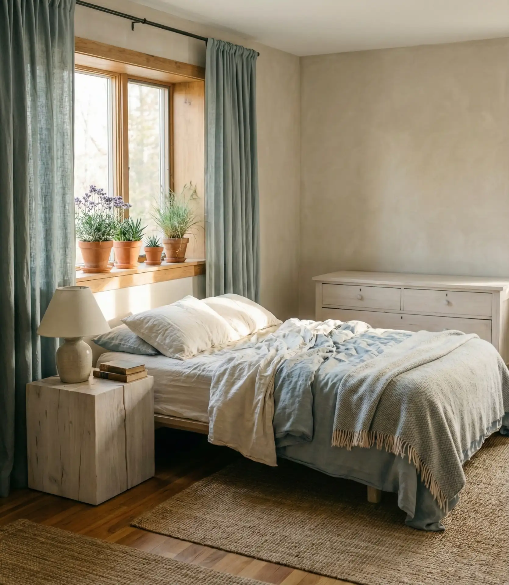 Coastal Linen in Soft Blue-Grey 1