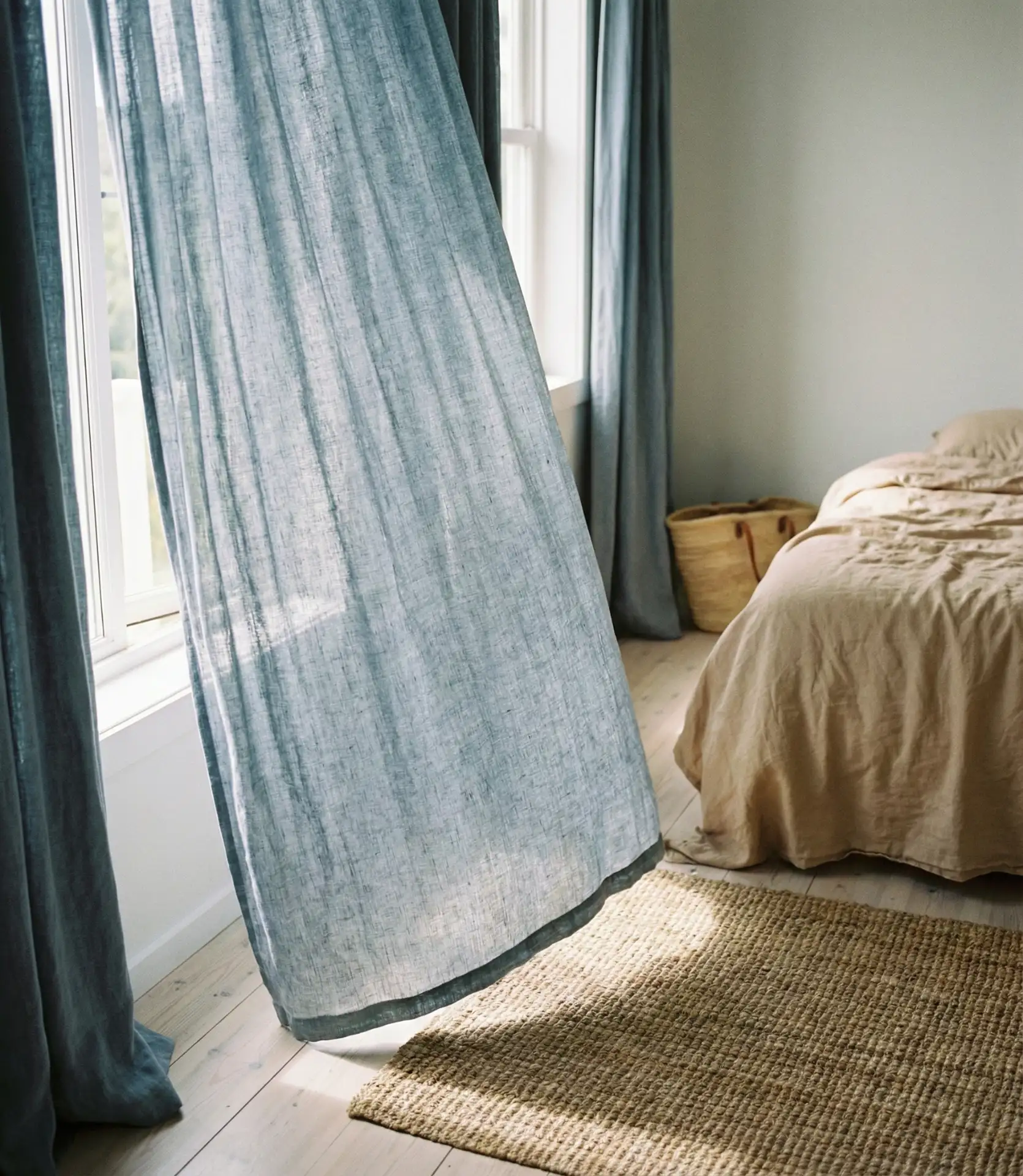 Coastal Linen in Soft Blue-Grey 2