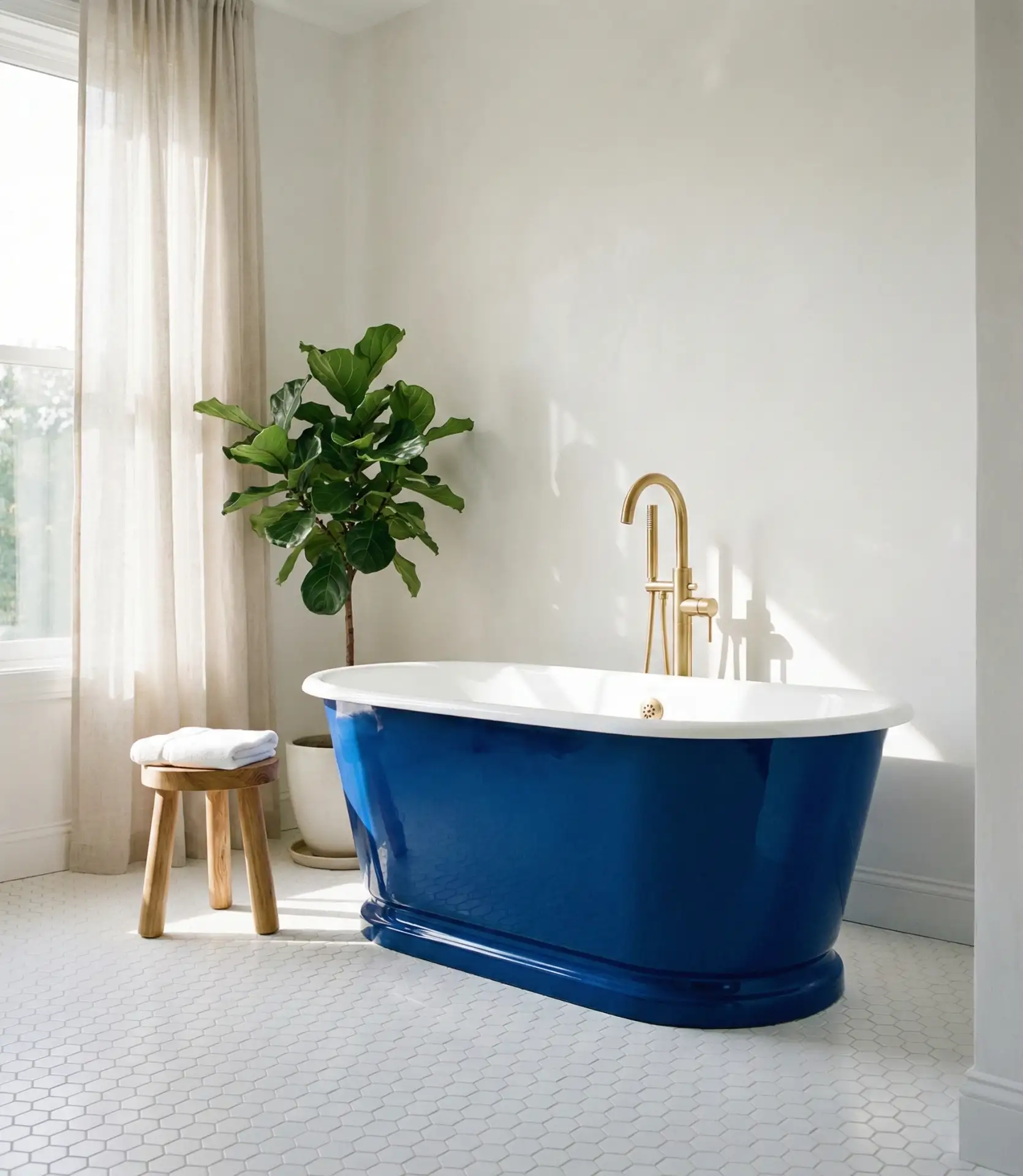 Cobalt Blue Statement Bathtub 1