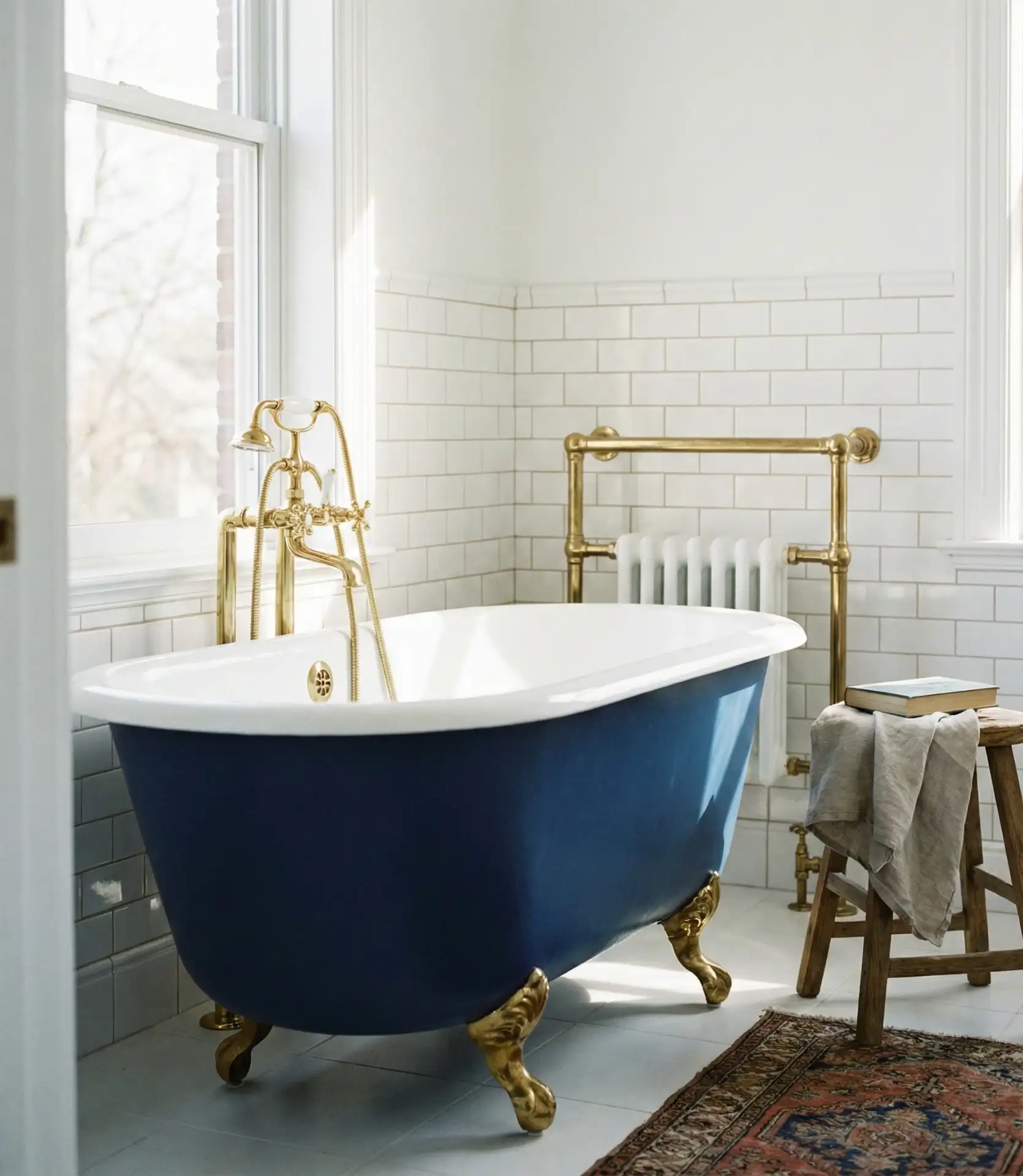 Cobalt Blue Statement Bathtub 2