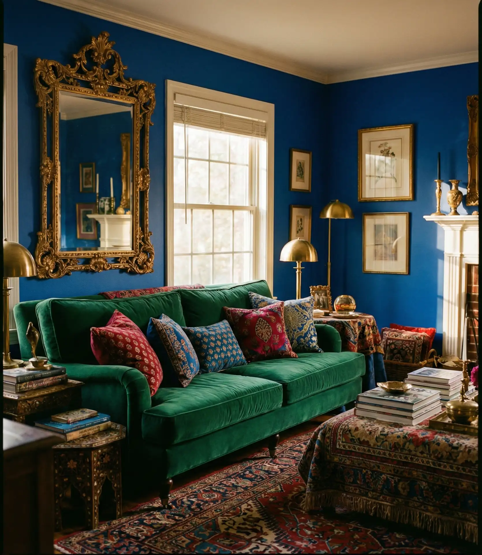 Cobalt Blue and Gold Maximalist Drama 1